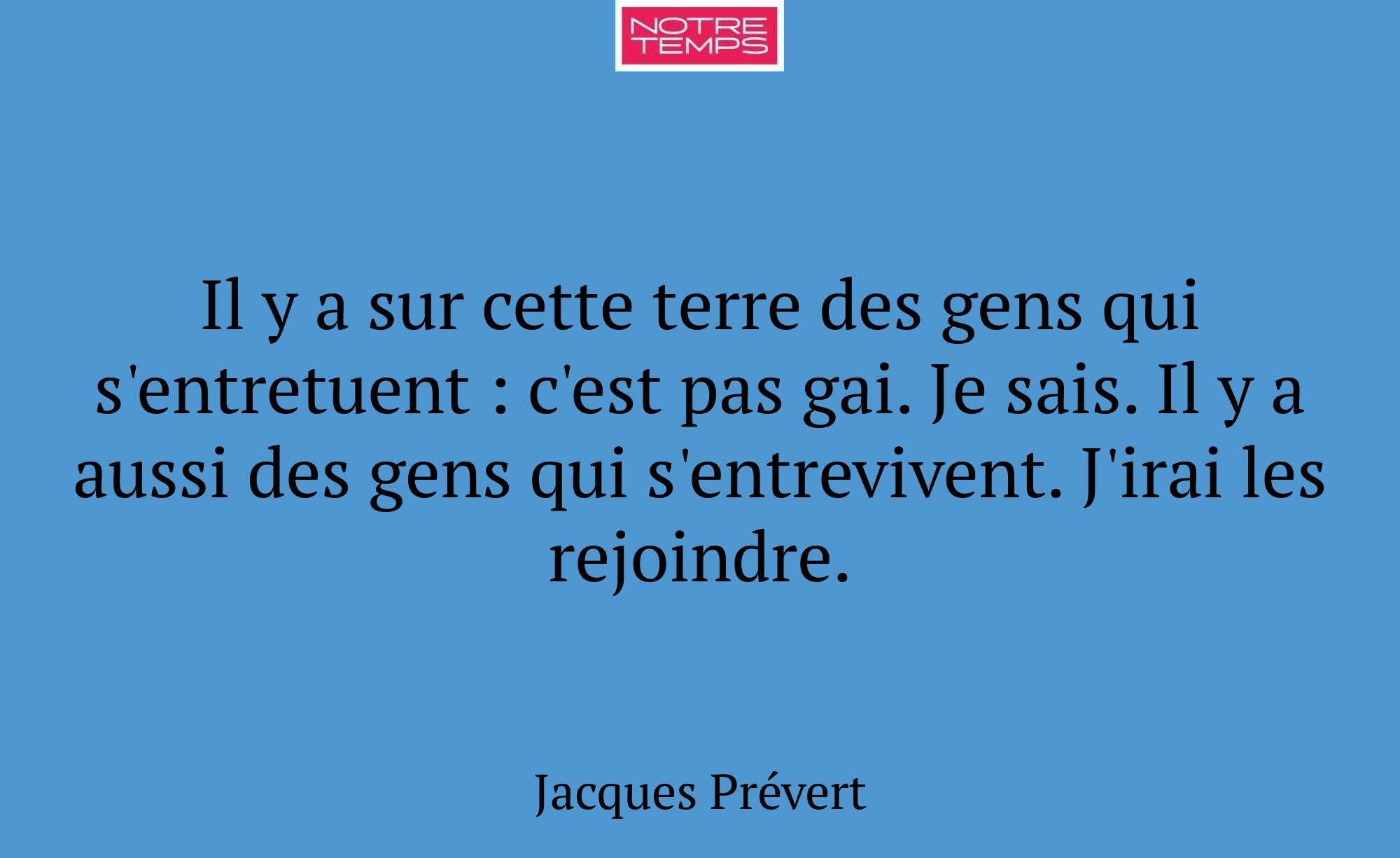 Il y a sur cette terre des gens qui s'entretuent :...