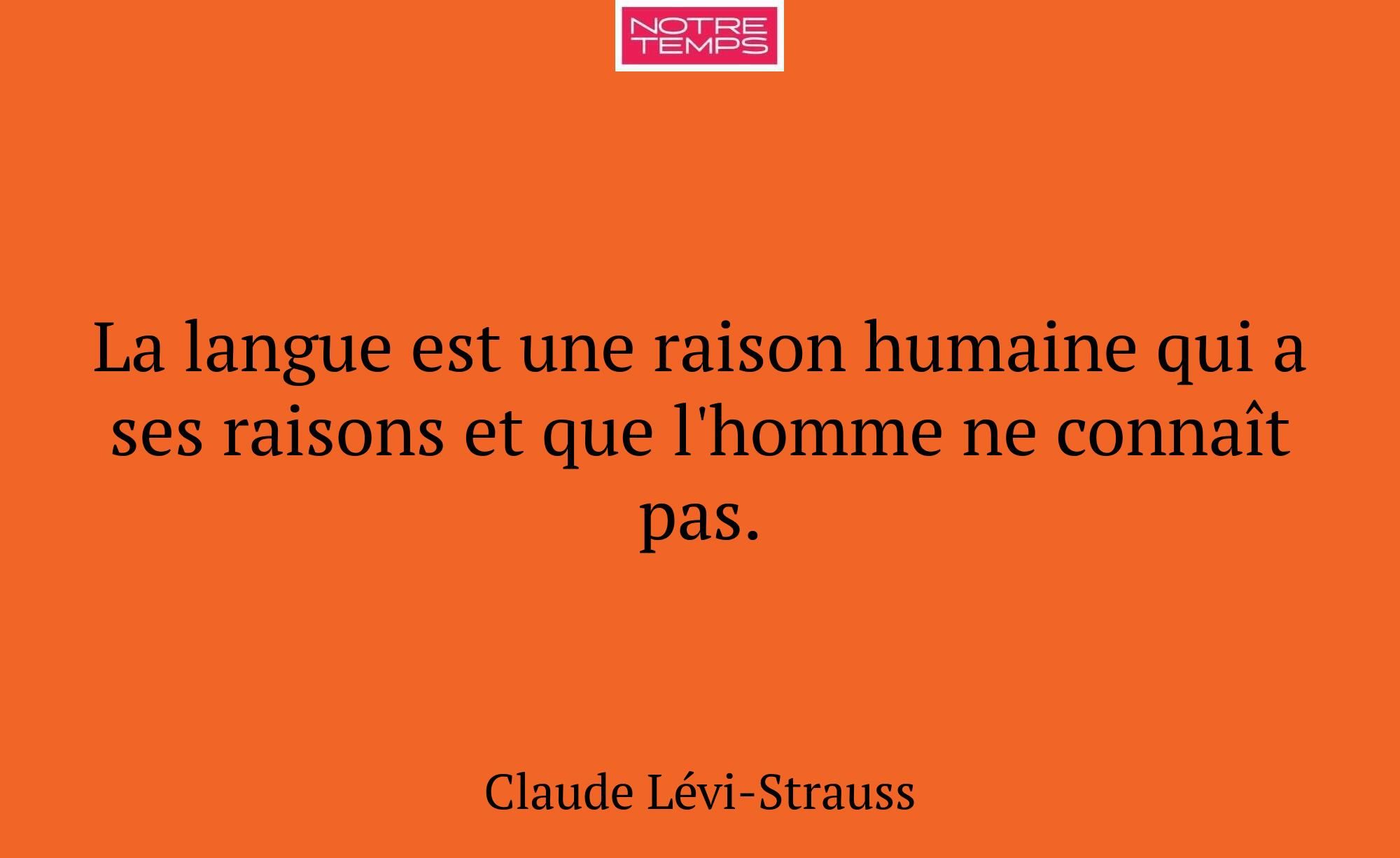 La langue est une raison humaine qui a ses raisons...