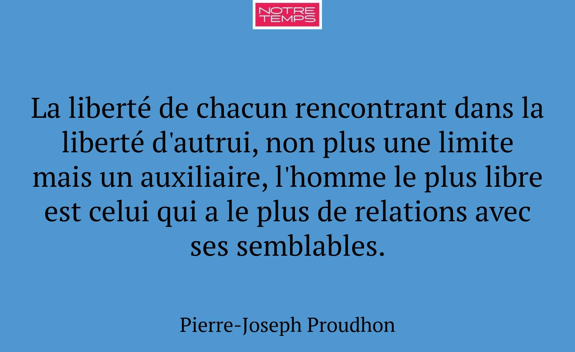 La liberté de chacun rencontrant dans la liberté d...