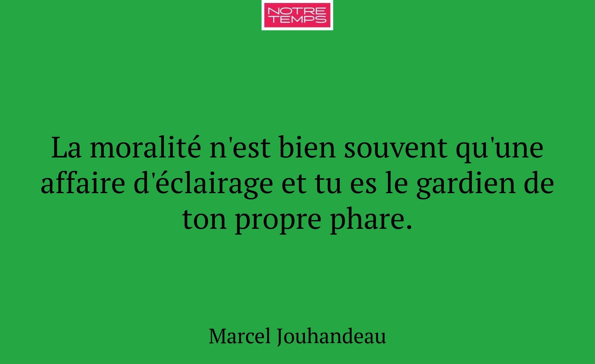 La moralité n'est bien souvent qu'une affaire d'éc...
