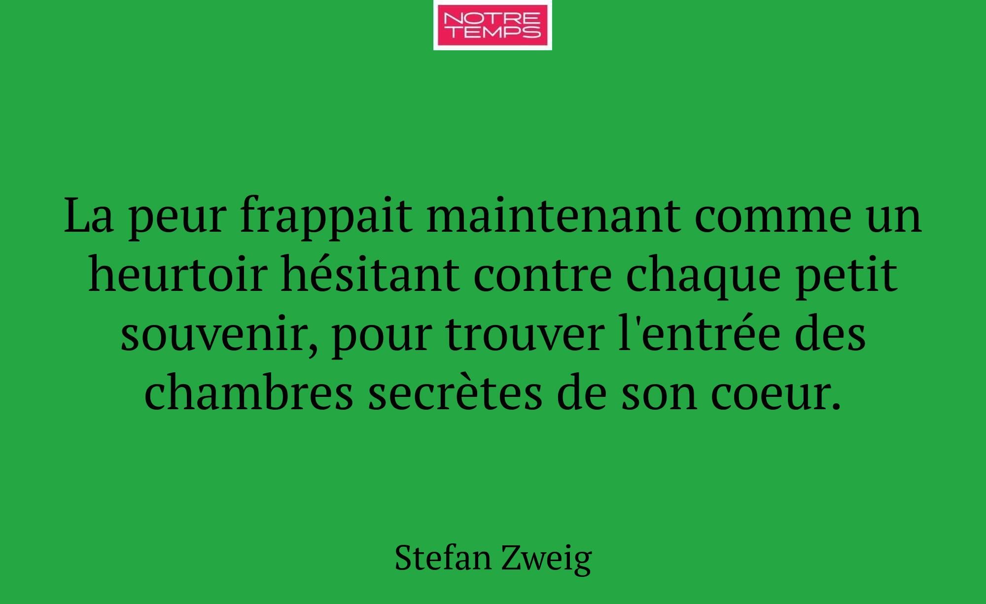 La peur frappait maintenant comme un heurtoir hési...