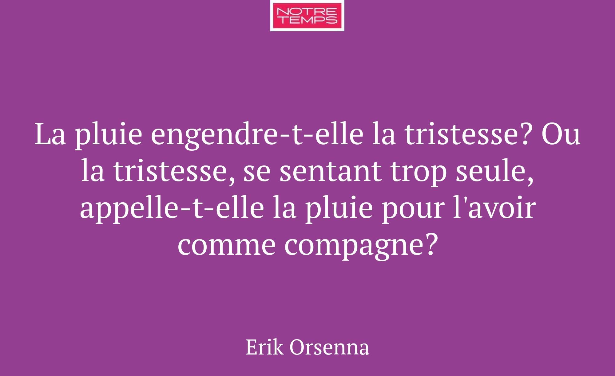 La pluie engendre-t-elle la tristesse? Ou la trist...