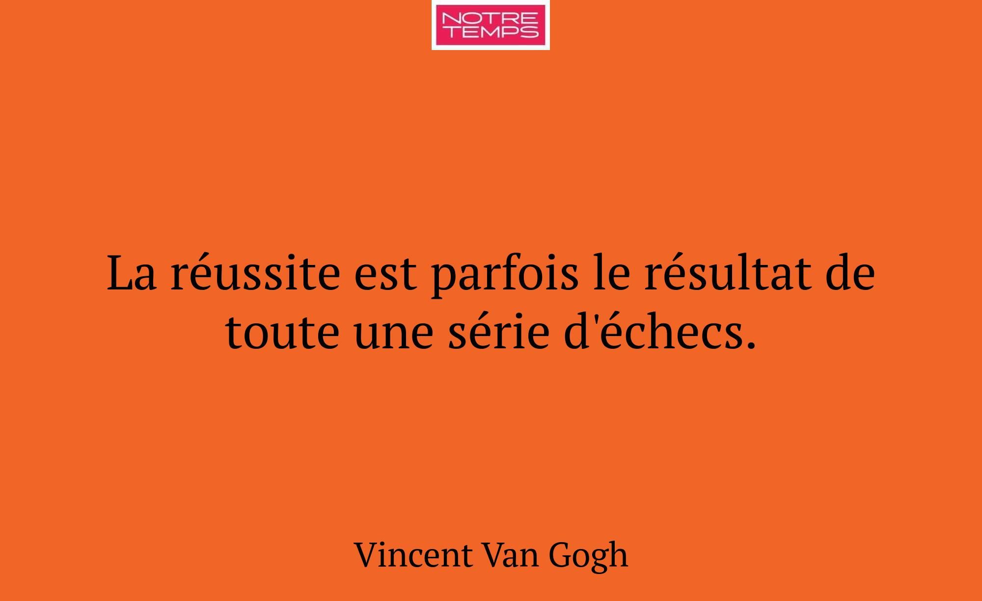 La réussite est parfois le résultat de toute une s...
