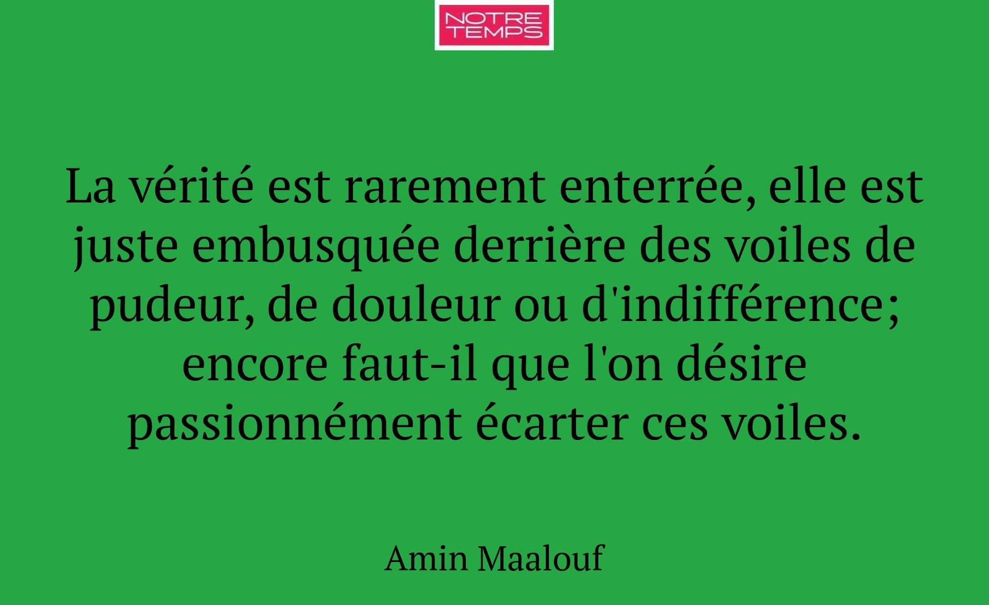 La vérité est rarement enterrée, elle est juste em...