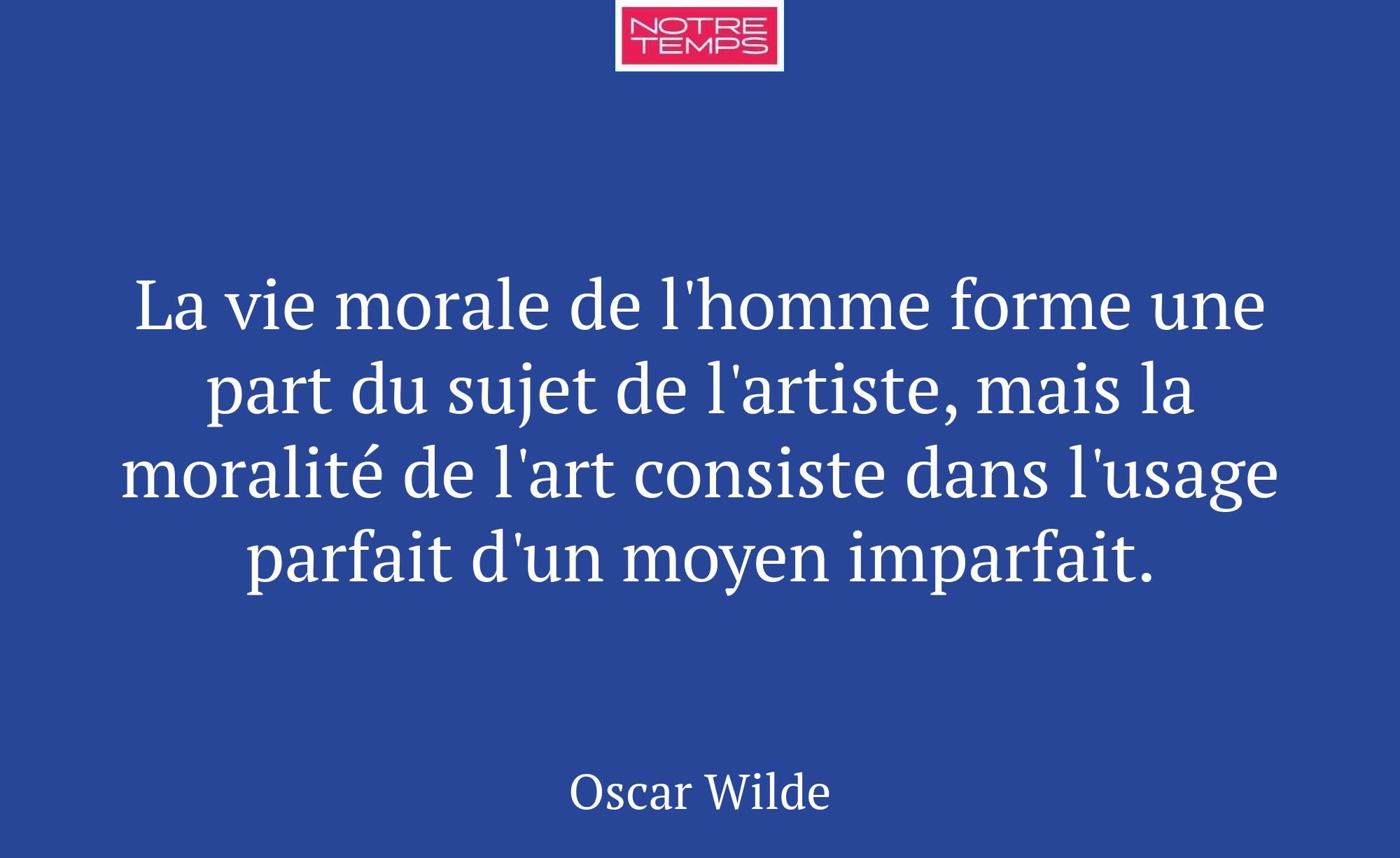 La vie morale de l'homme forme une part du sujet d...