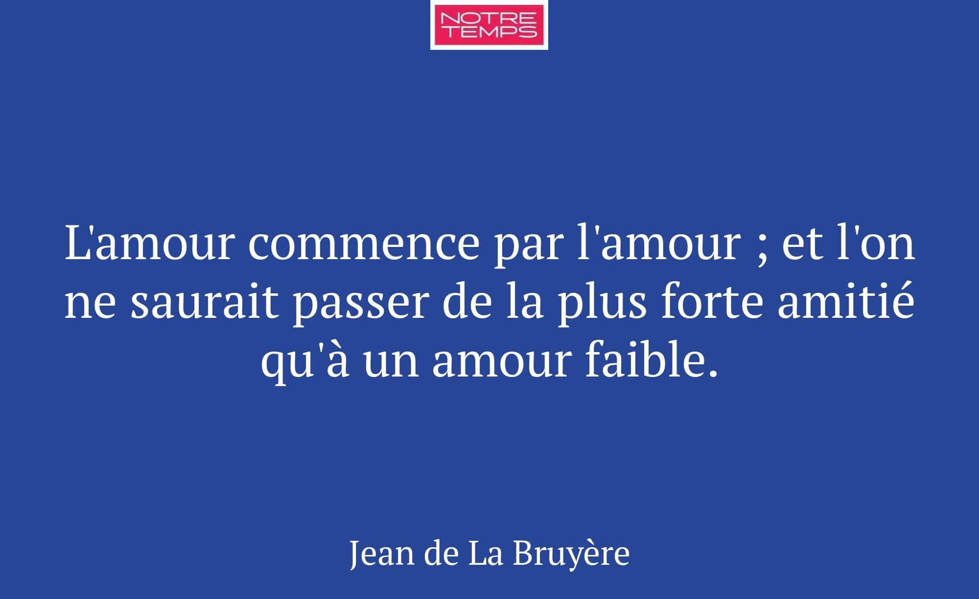 L'amour commence par l'amour ; et l'on ne saurait...