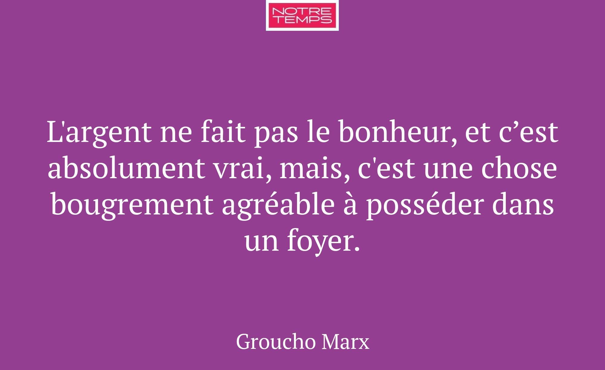 L'argent ne fait pas le bonheur, et c’est absolume...
