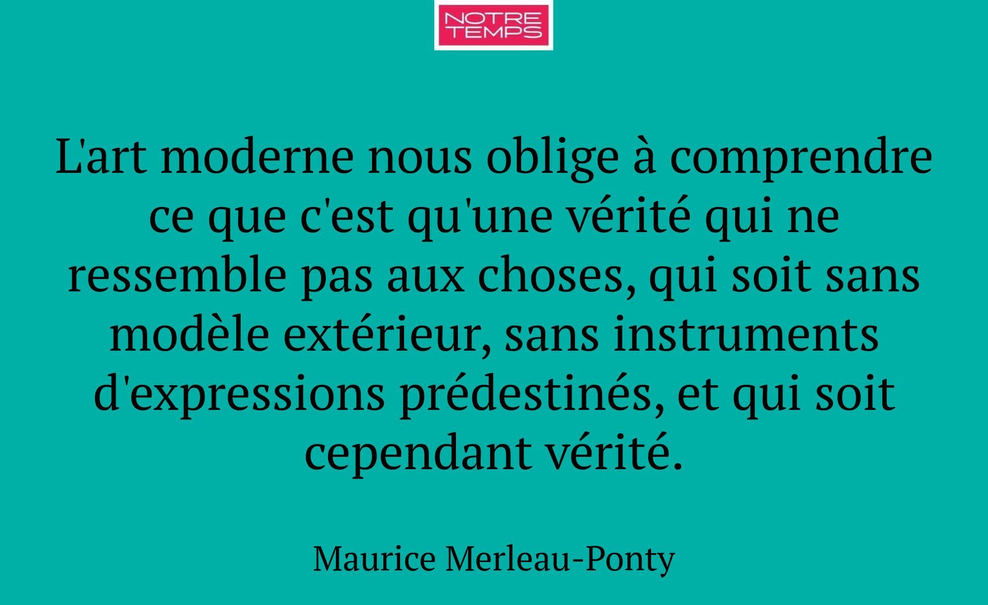 L'art moderne nous oblige à comprendre ce que c'es...
