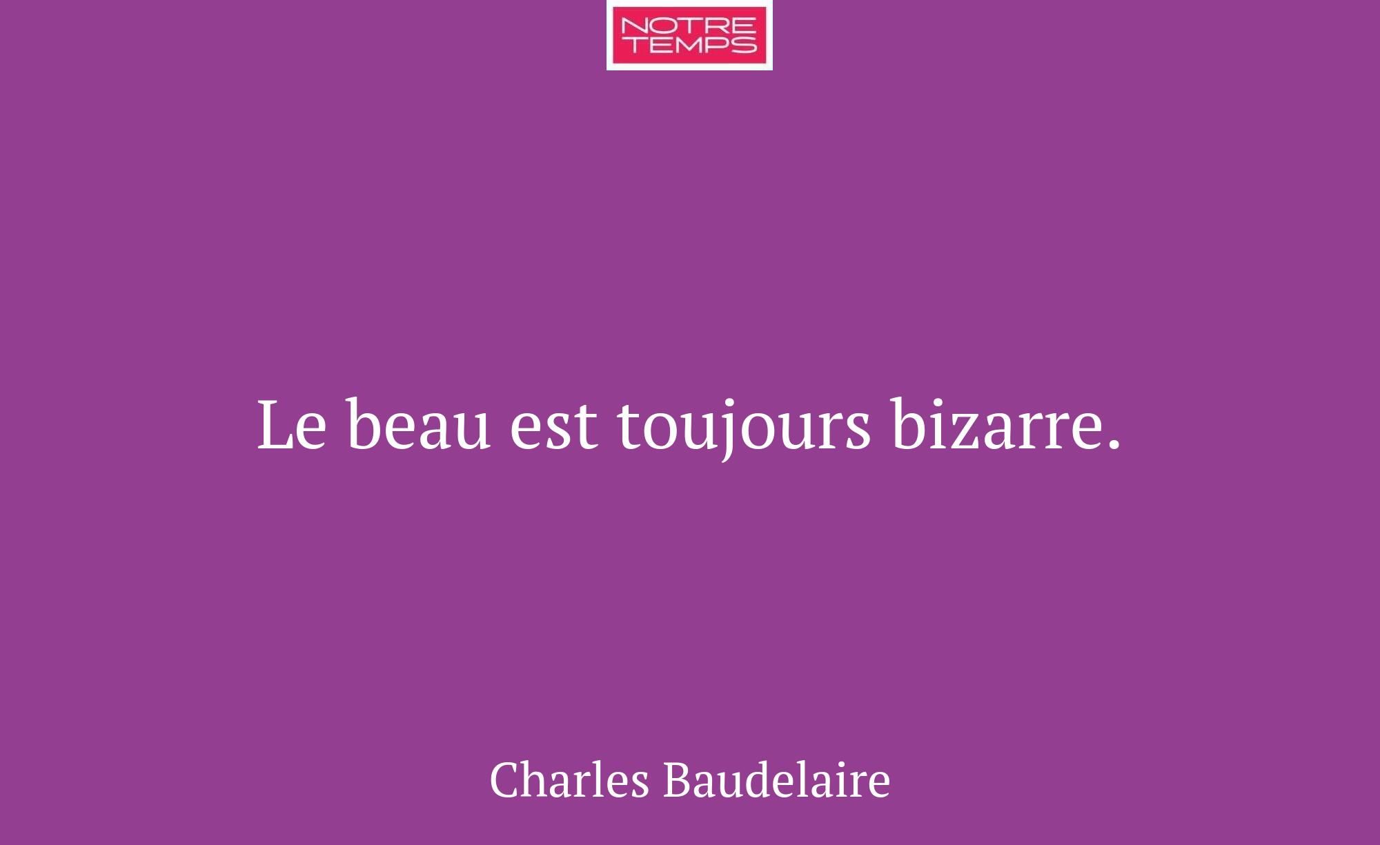 Le beau est toujours bizarre.