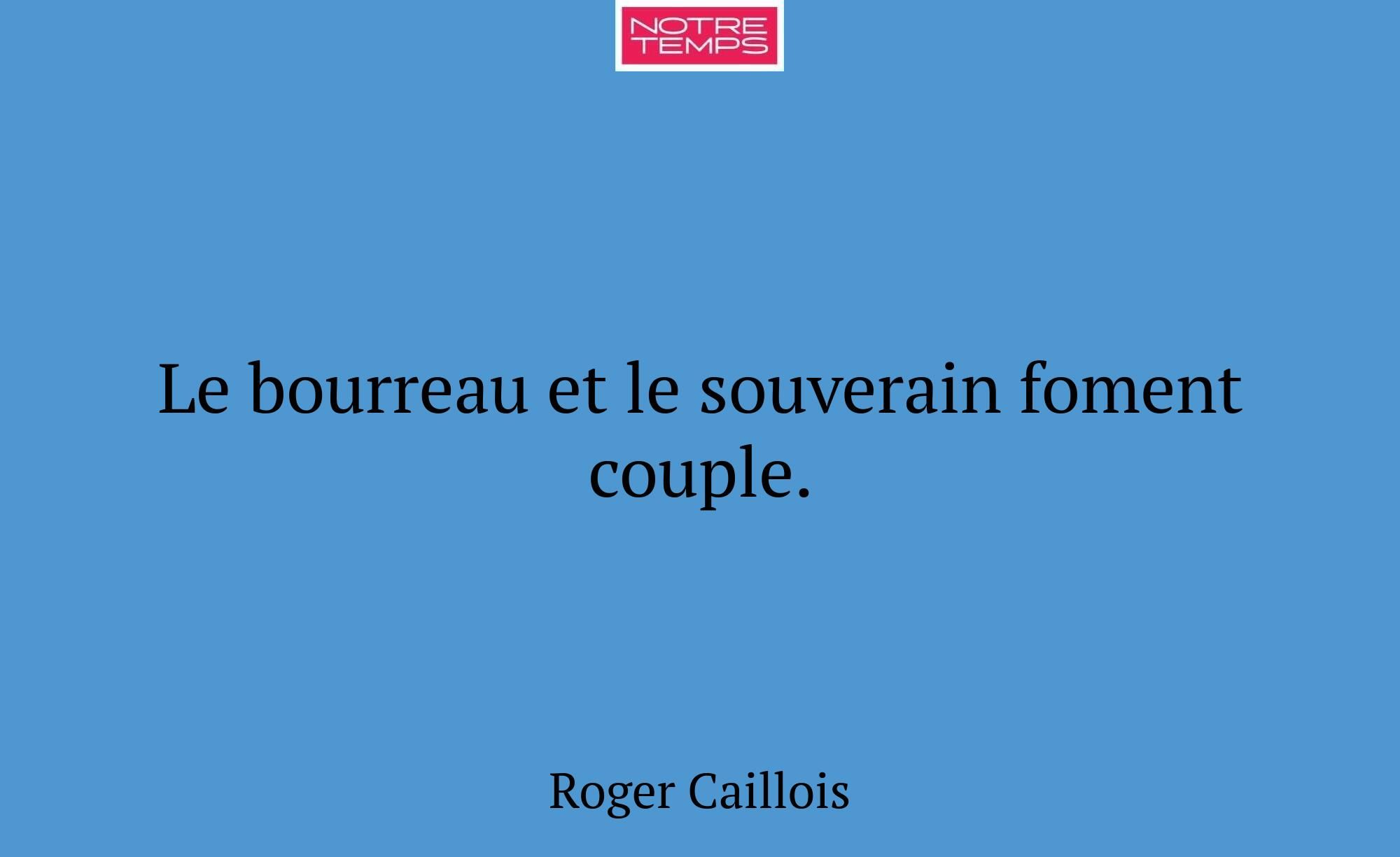 Le bourreau et le souverain foment couple.