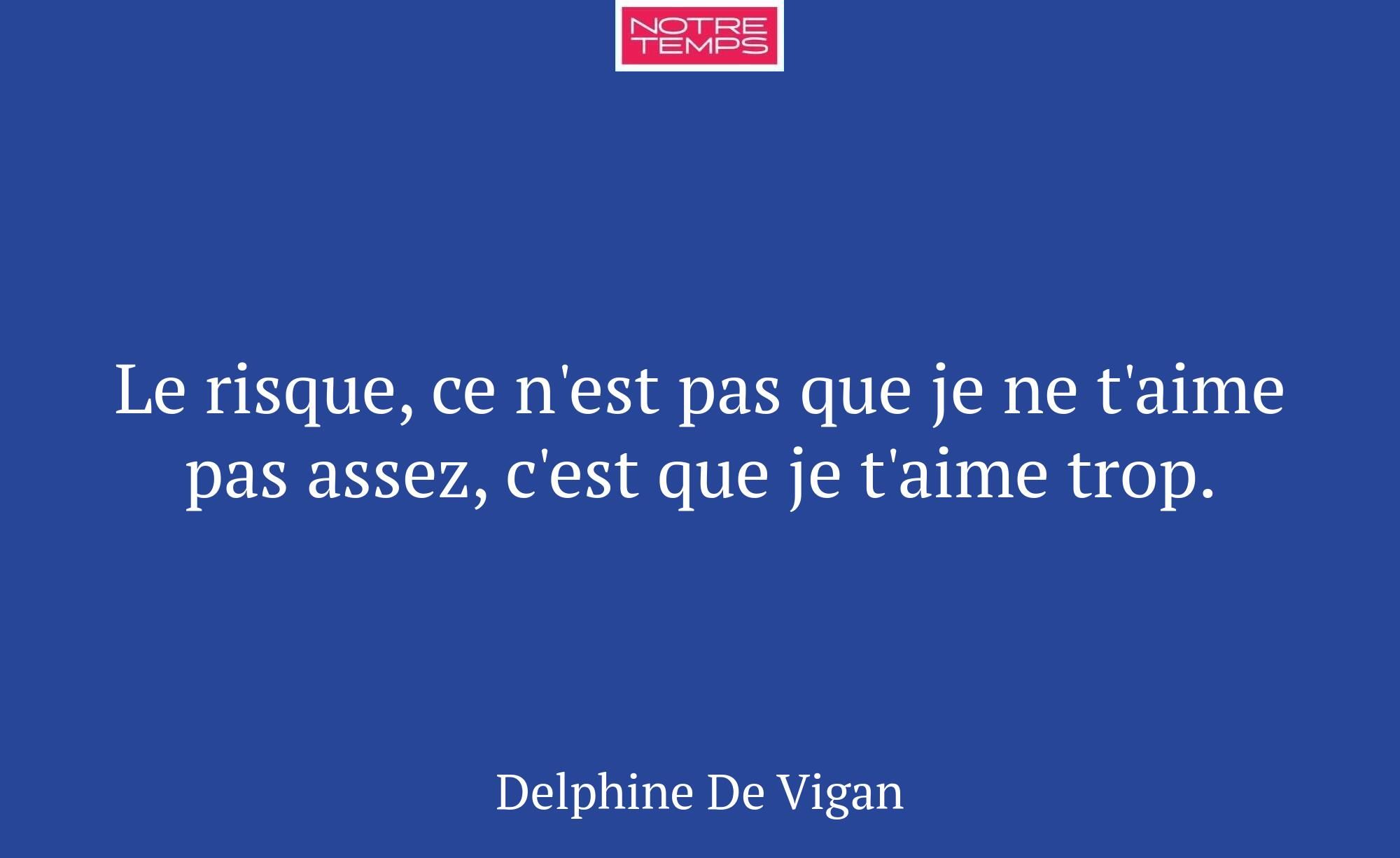 Le risque, ce n'est pas que je ne t'aime pas assez...