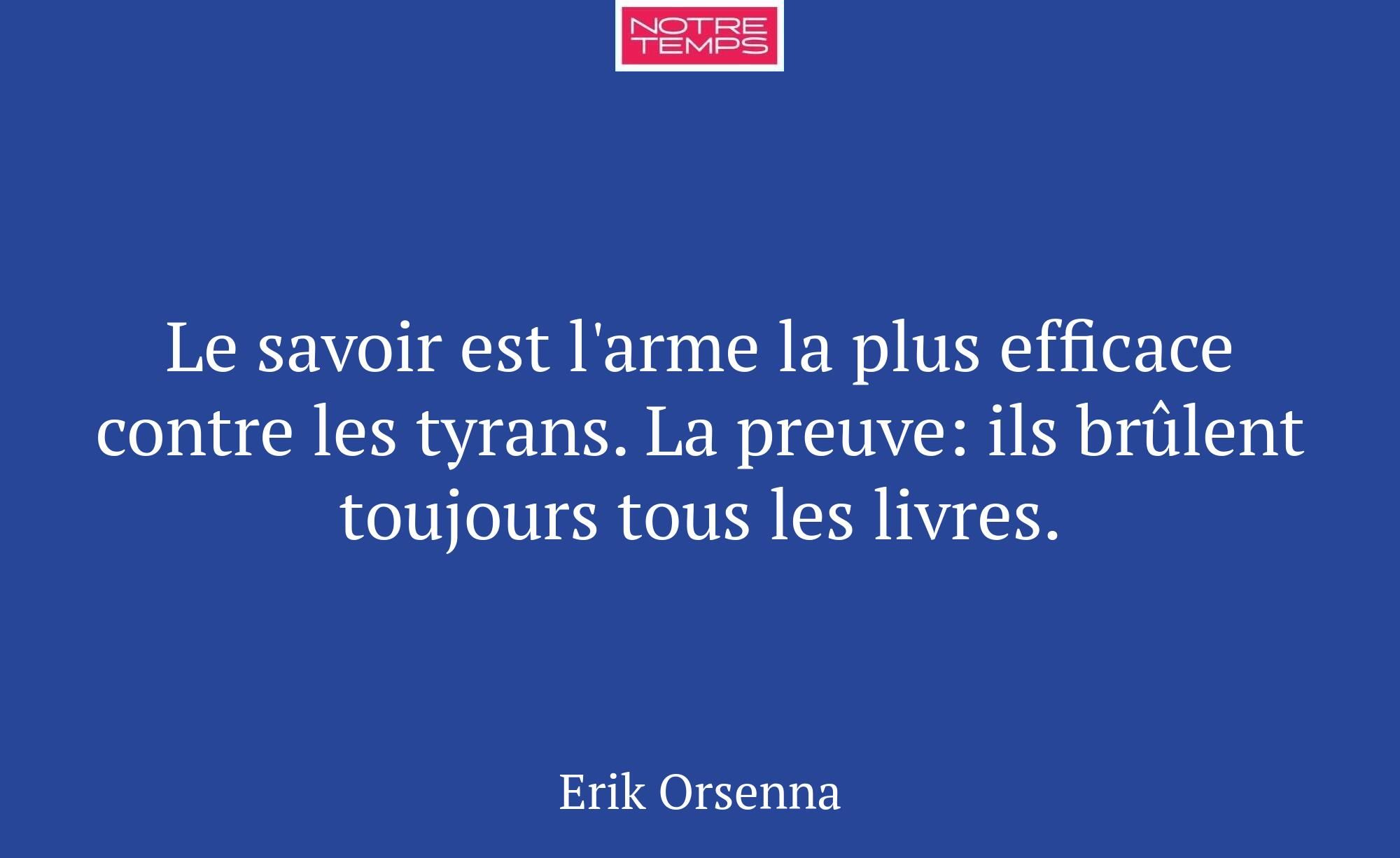Le savoir est l'arme la plus efficace contre les t...