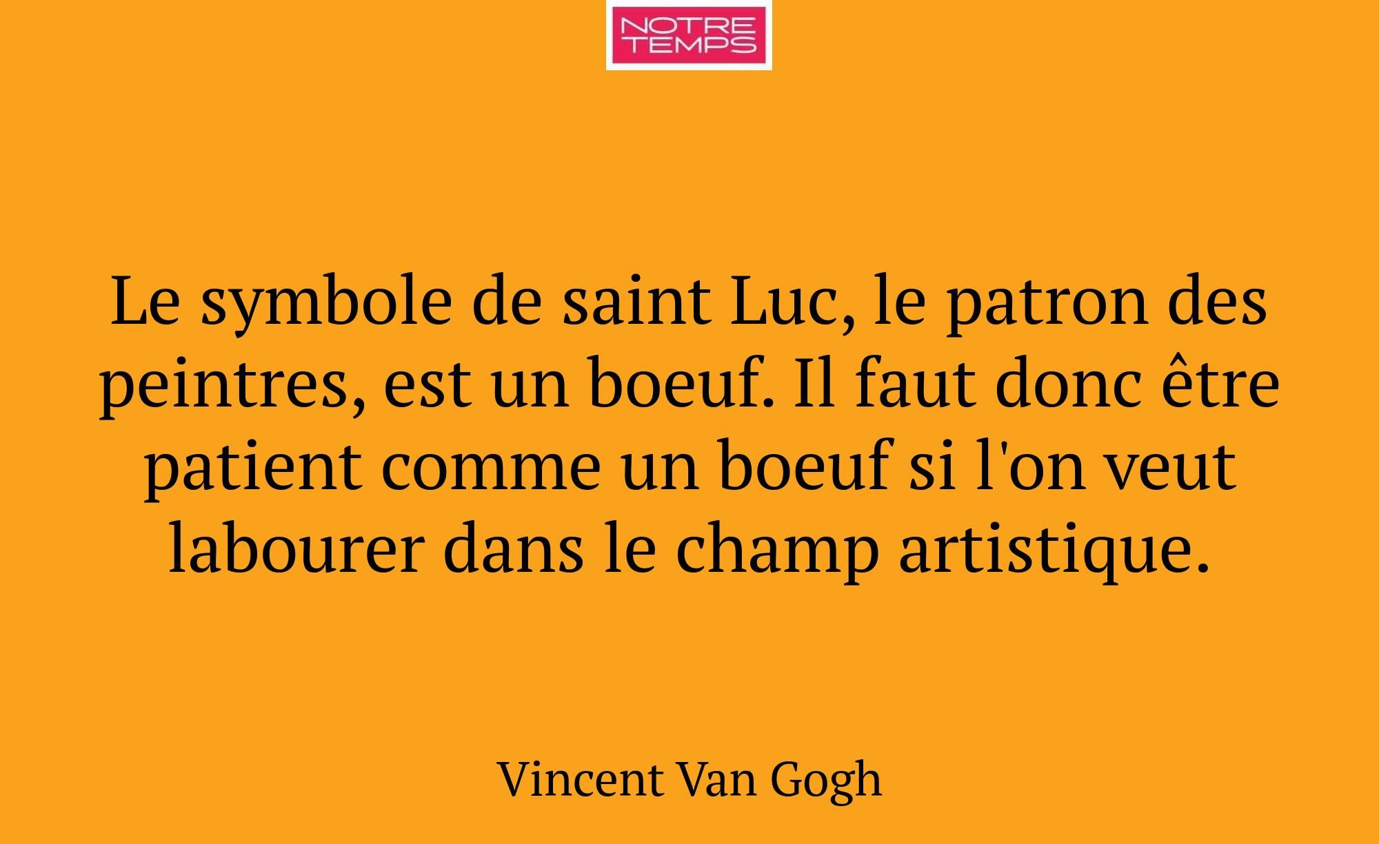 Le symbole de saint Luc, le patron des peintres, e...