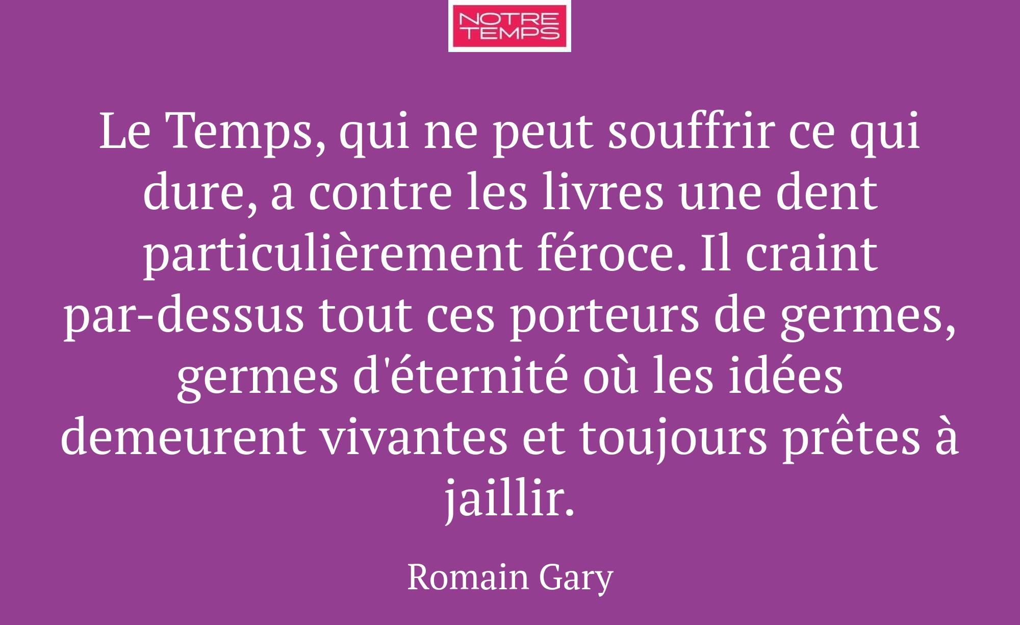Le Temps, qui ne peut souffrir ce qui dure, a cont...
