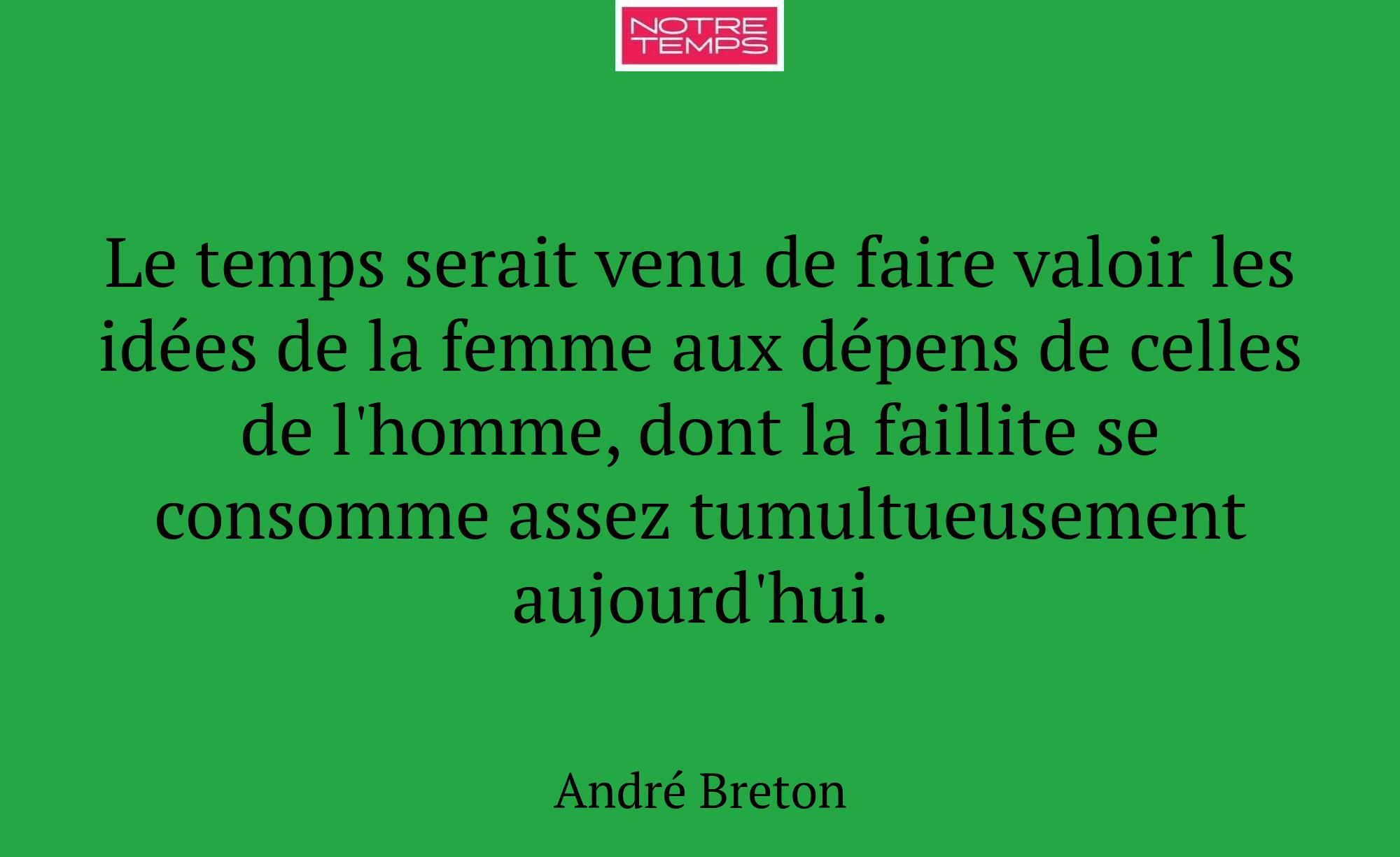Le temps serait venu de faire valoir les idées de...