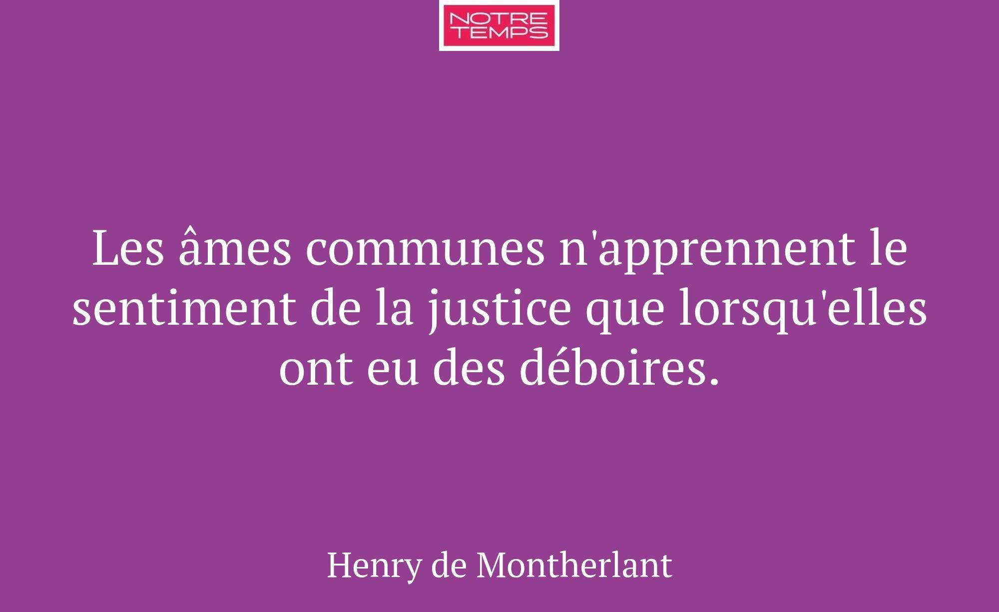 Les âmes communes n'apprennent le sentiment de la...