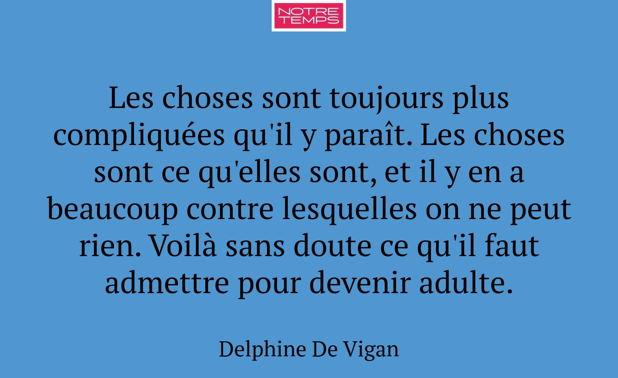 Les choses sont toujours plus compliquées qu'il y...