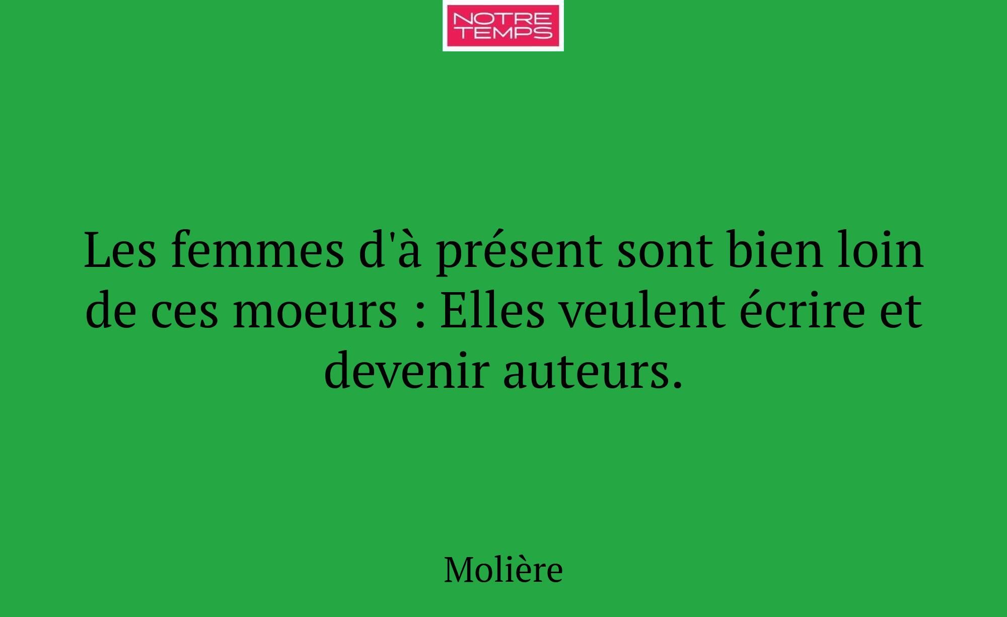 Les femmes d'à présent sont bien loin de ces moeur...