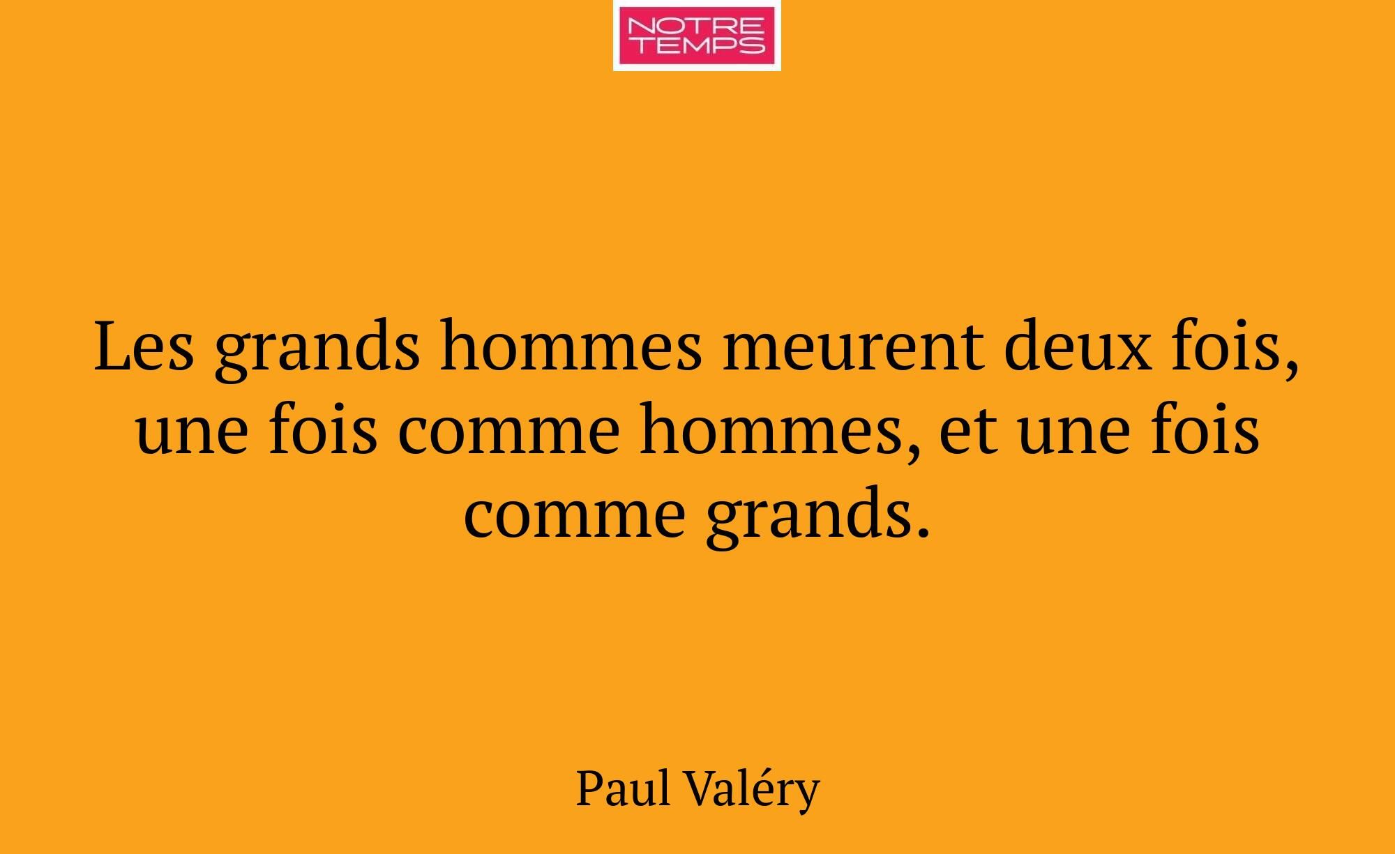 Les grands hommes meurent deux fois, une fois comm...