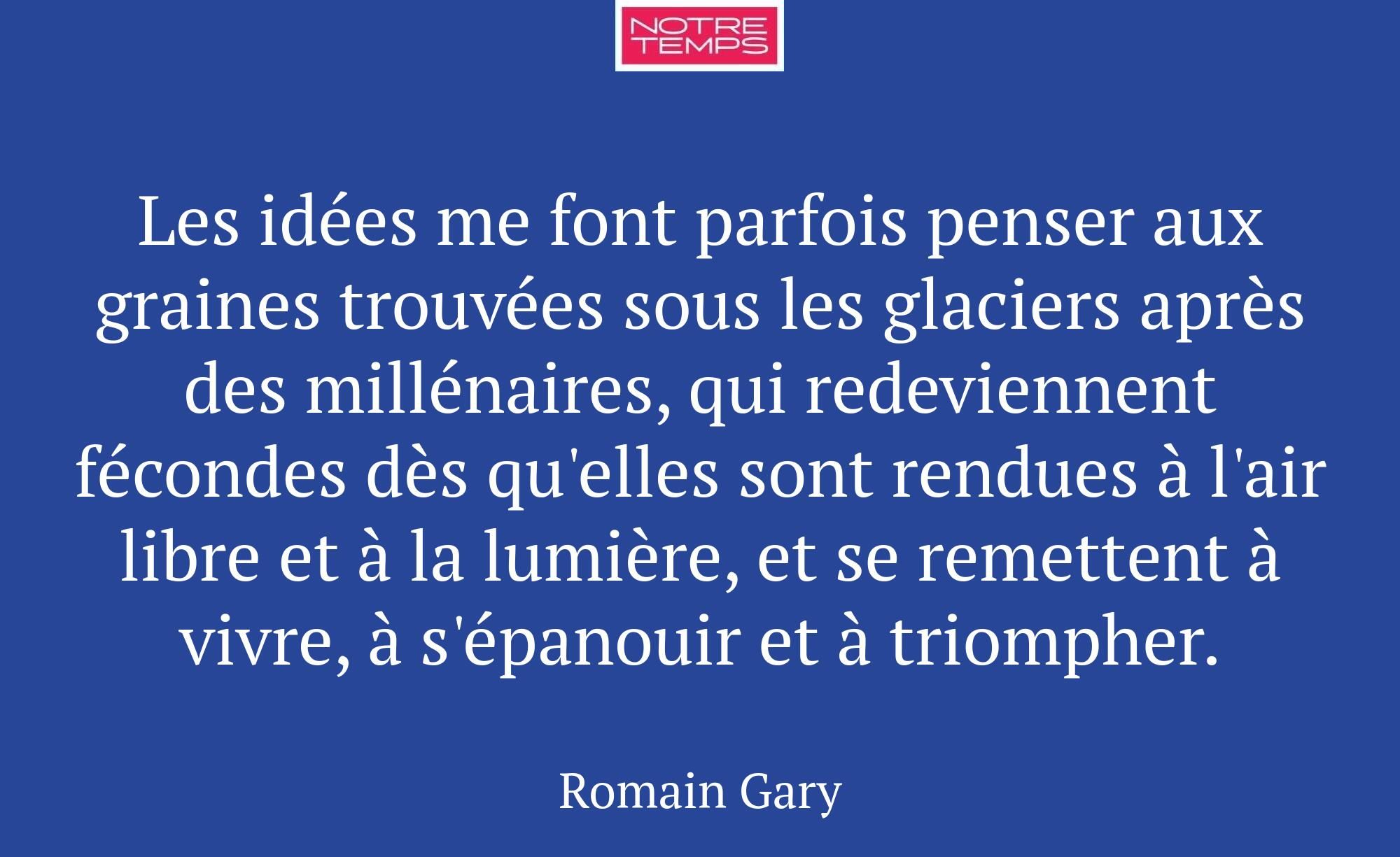 Les idées me font parfois penser aux graines trouv...