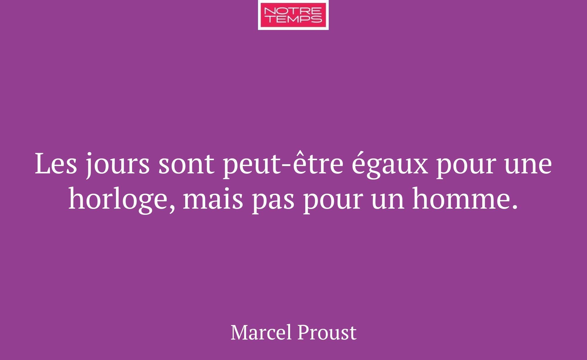 Les jours sont peut-être égaux pour une horloge, m...