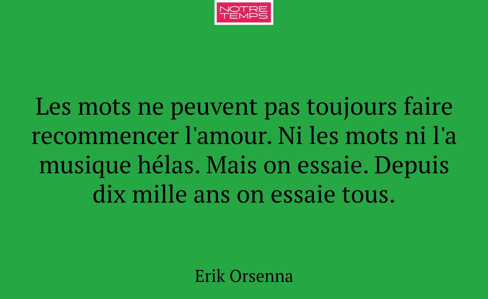 Les mots ne peuvent pas toujours faire recommencer...