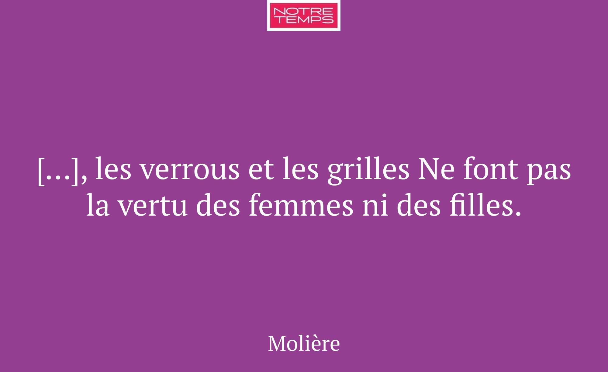 […], les verrous et les grilles Ne font pas la ver...