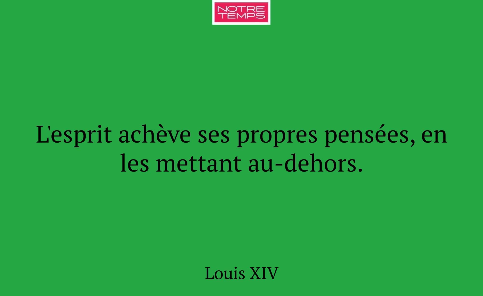 L'esprit achève ses propres pensées, en les mettan...