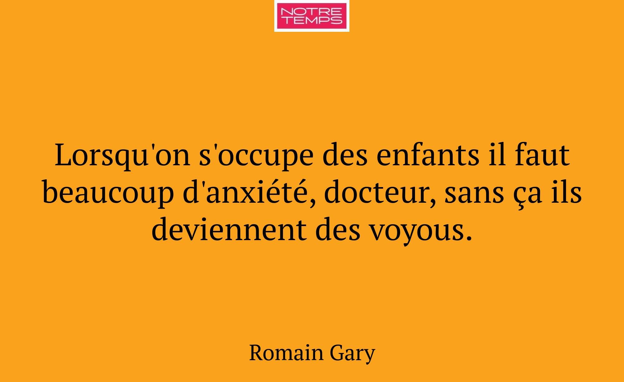 Lorsqu'on s'occupe des enfants il faut beaucoup d'...