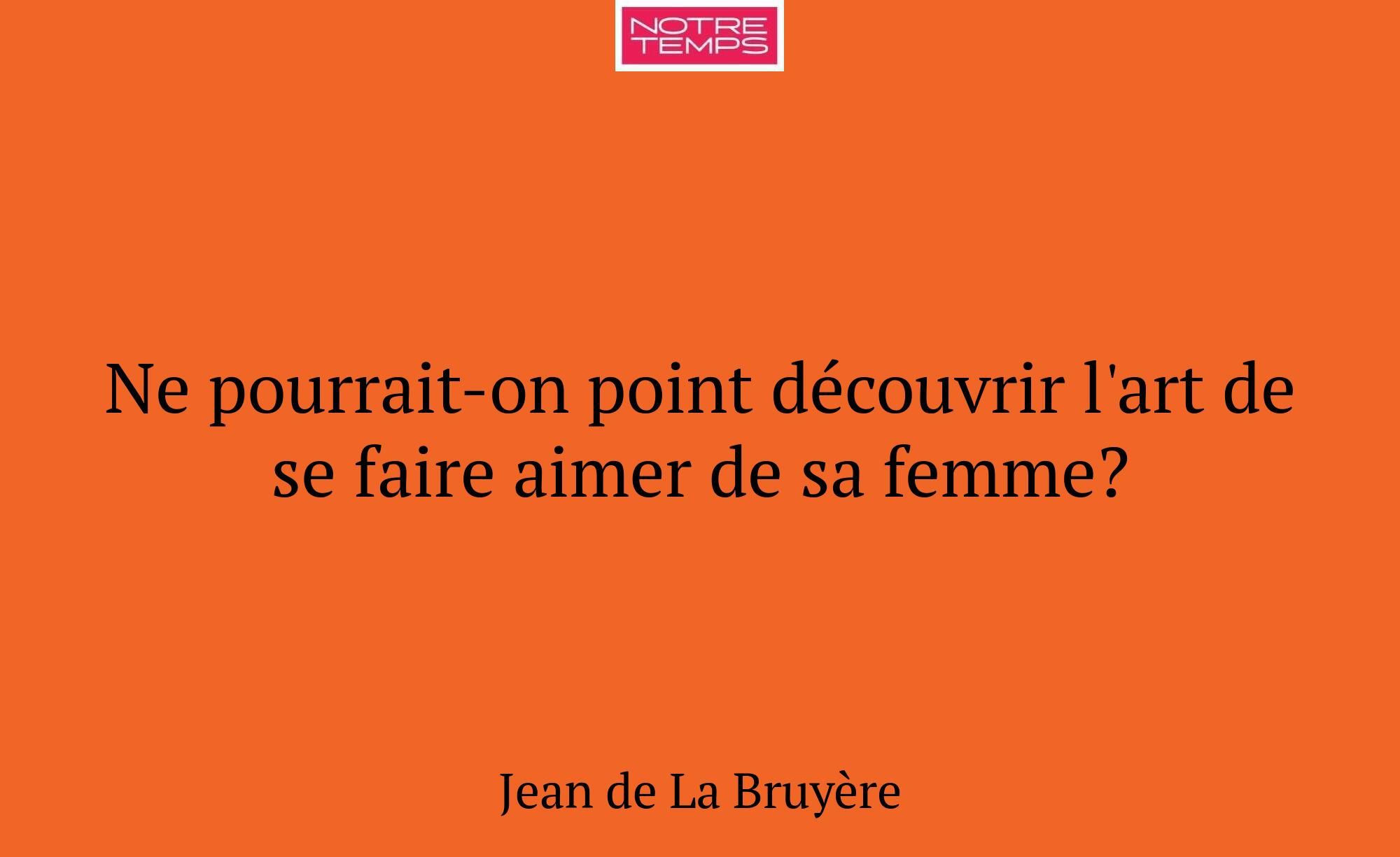 Ne pourrait-on point découvrir l'art de se faire a...