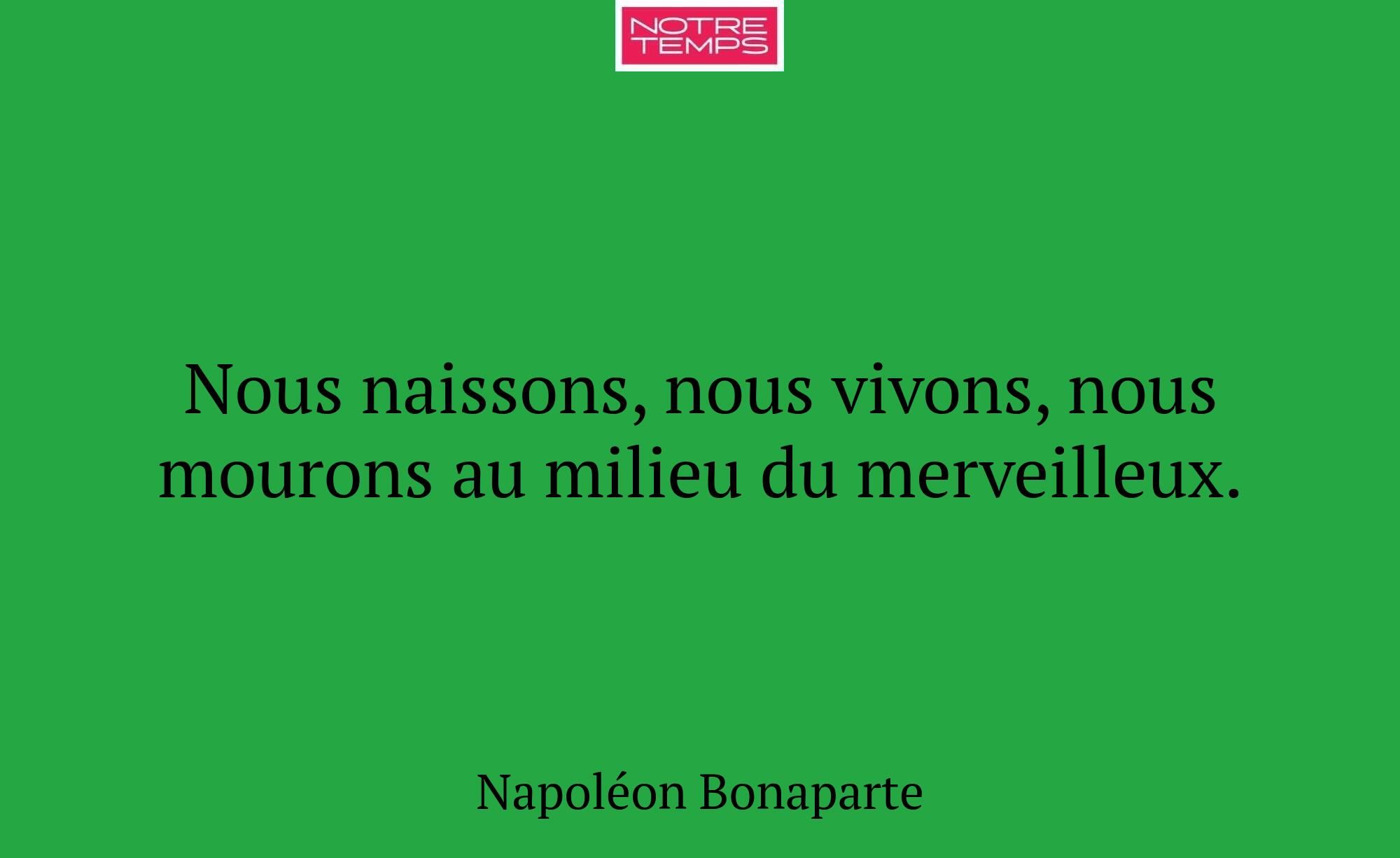 Nous naissons, nous vivons, nous mourons au milieu...