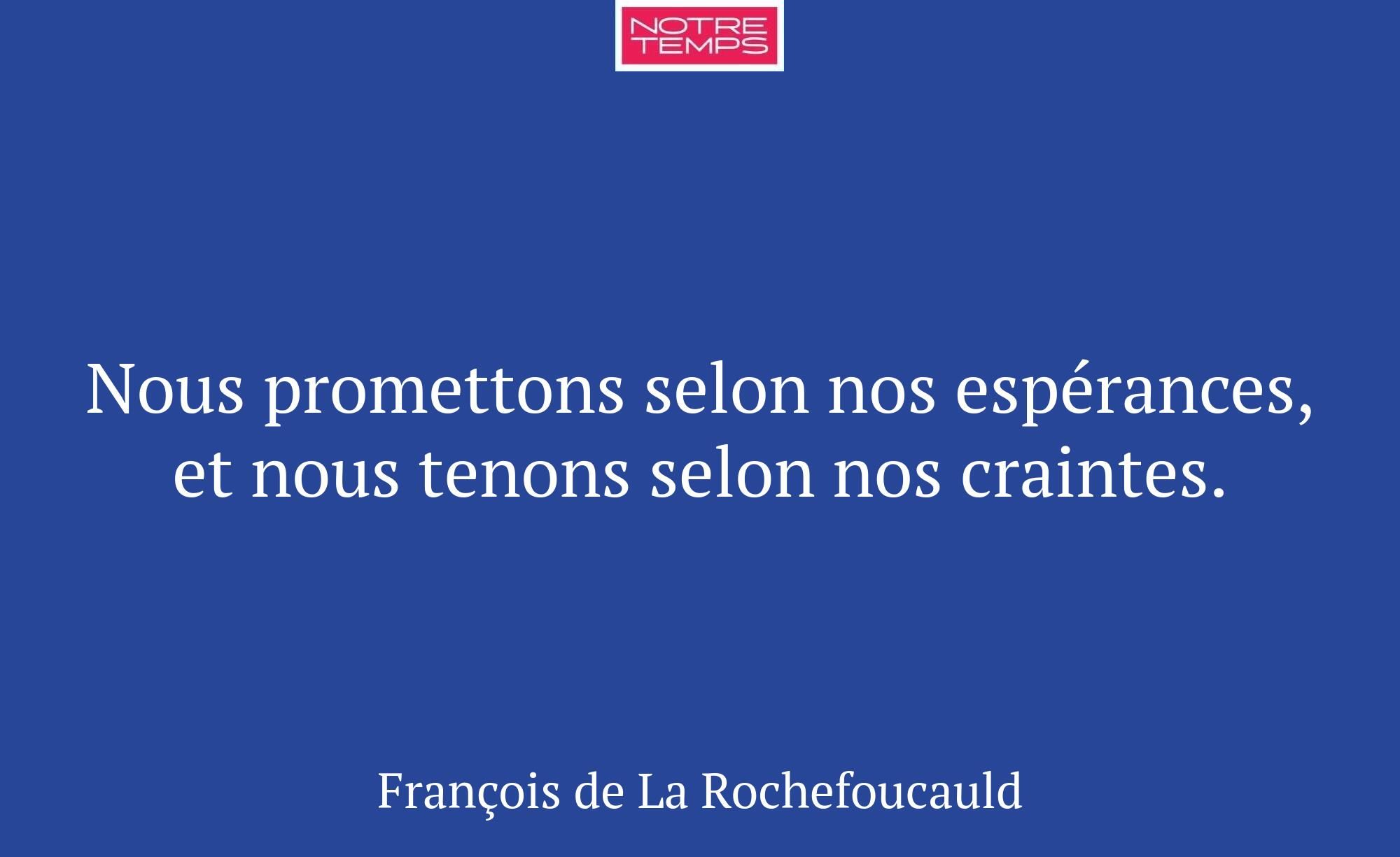 Nous promettons selon nos espérances, et nous teno...