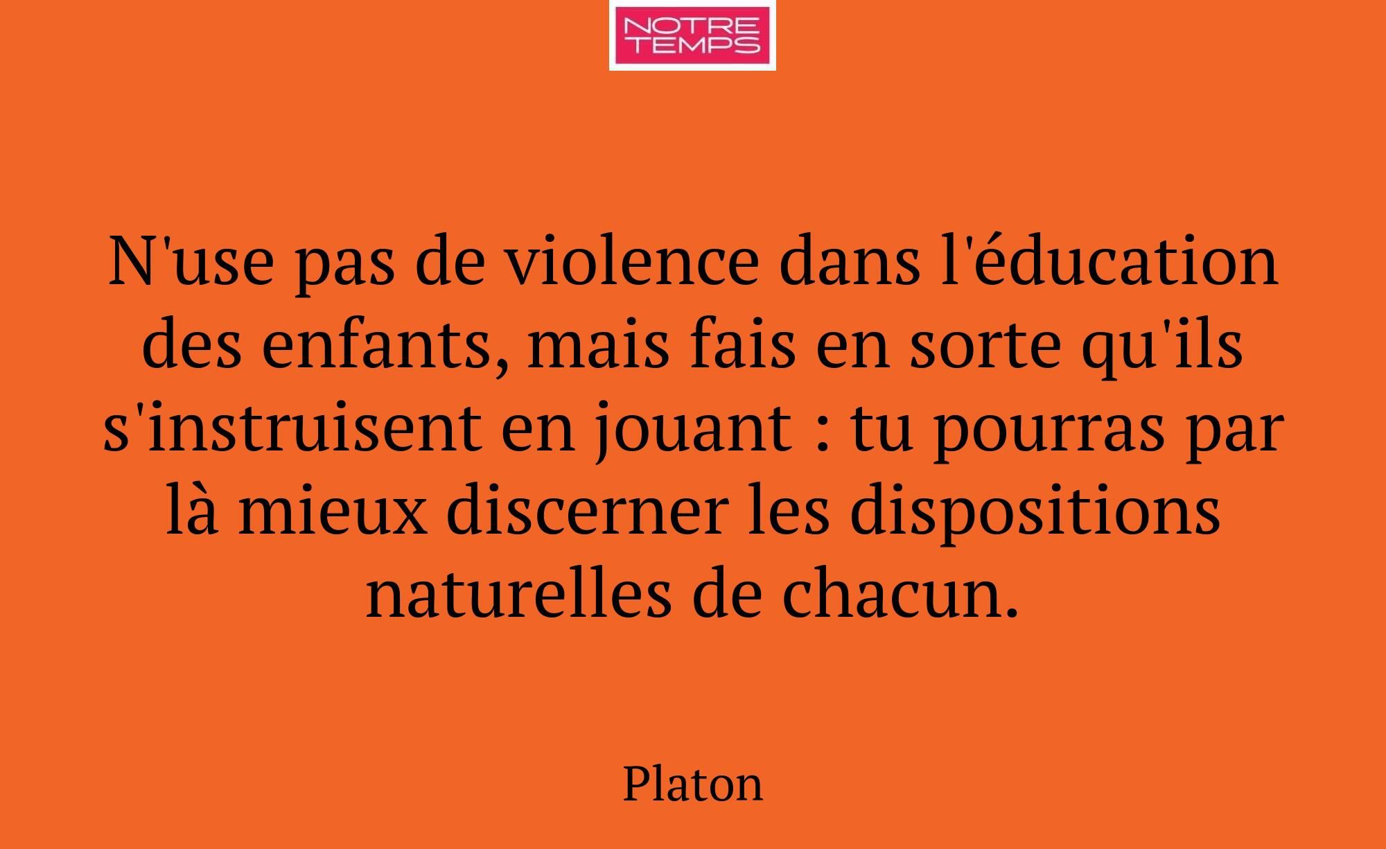 N'use pas de violence dans l'éducation des enfants...