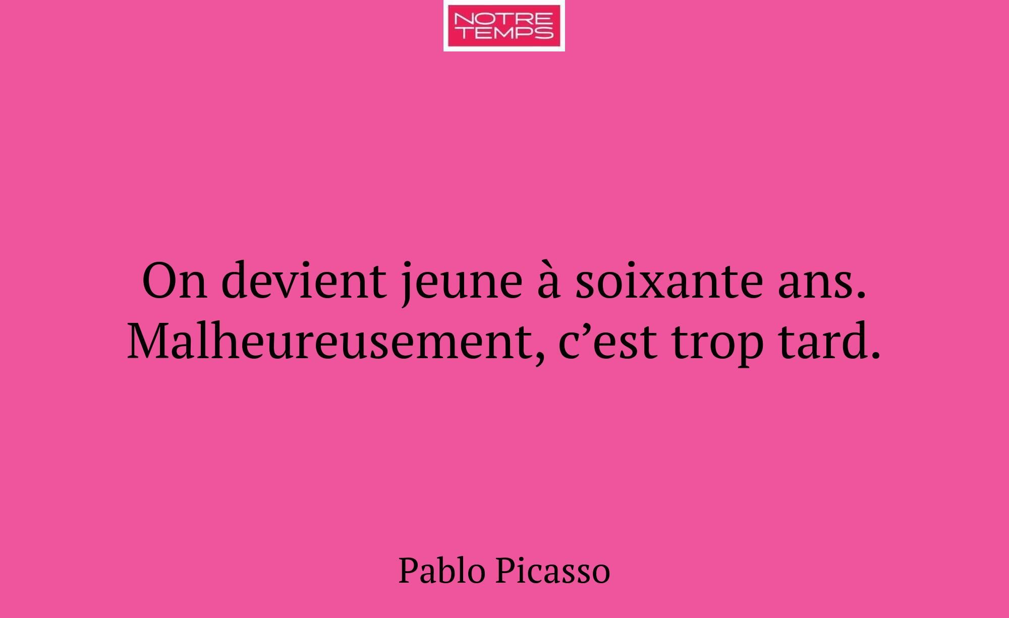 On devient jeune à soixante ans. Malheureusement,...