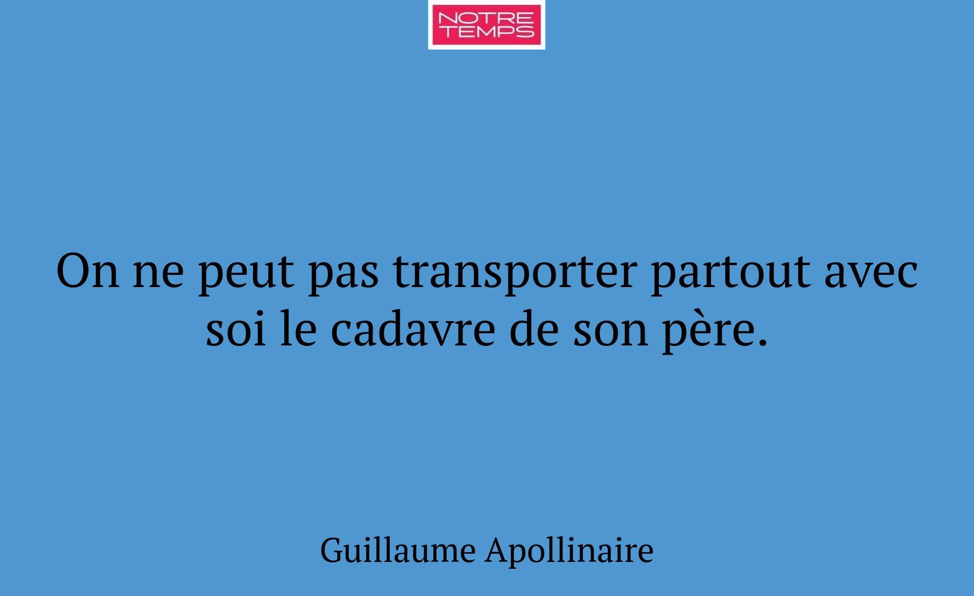 On ne peut pas transporter partout avec soi le cad...