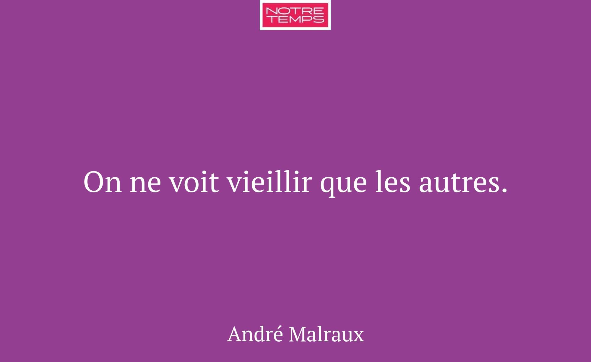 On ne voit vieillir que les autres.
