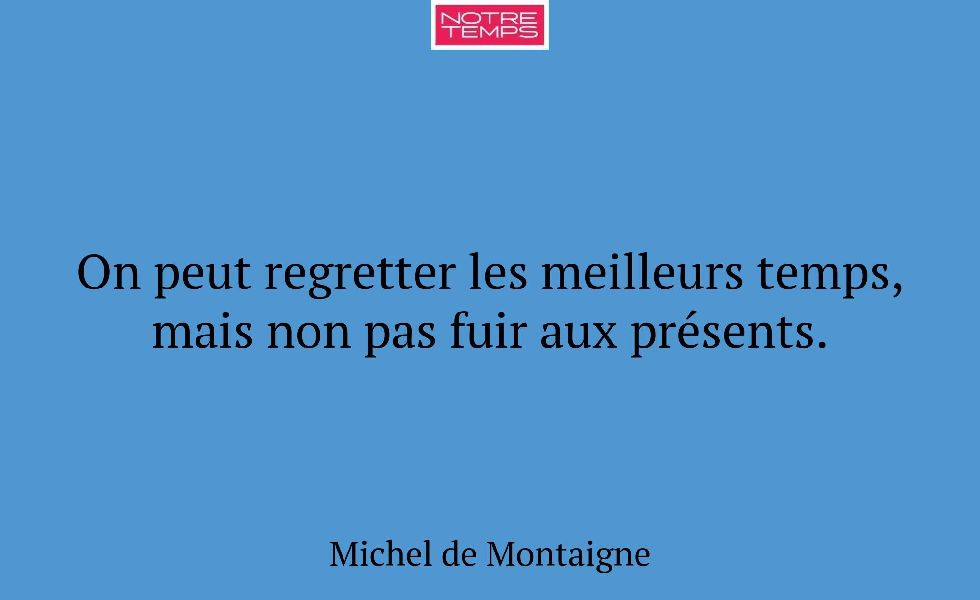 On peut regretter les meilleurs temps, mais non pa...