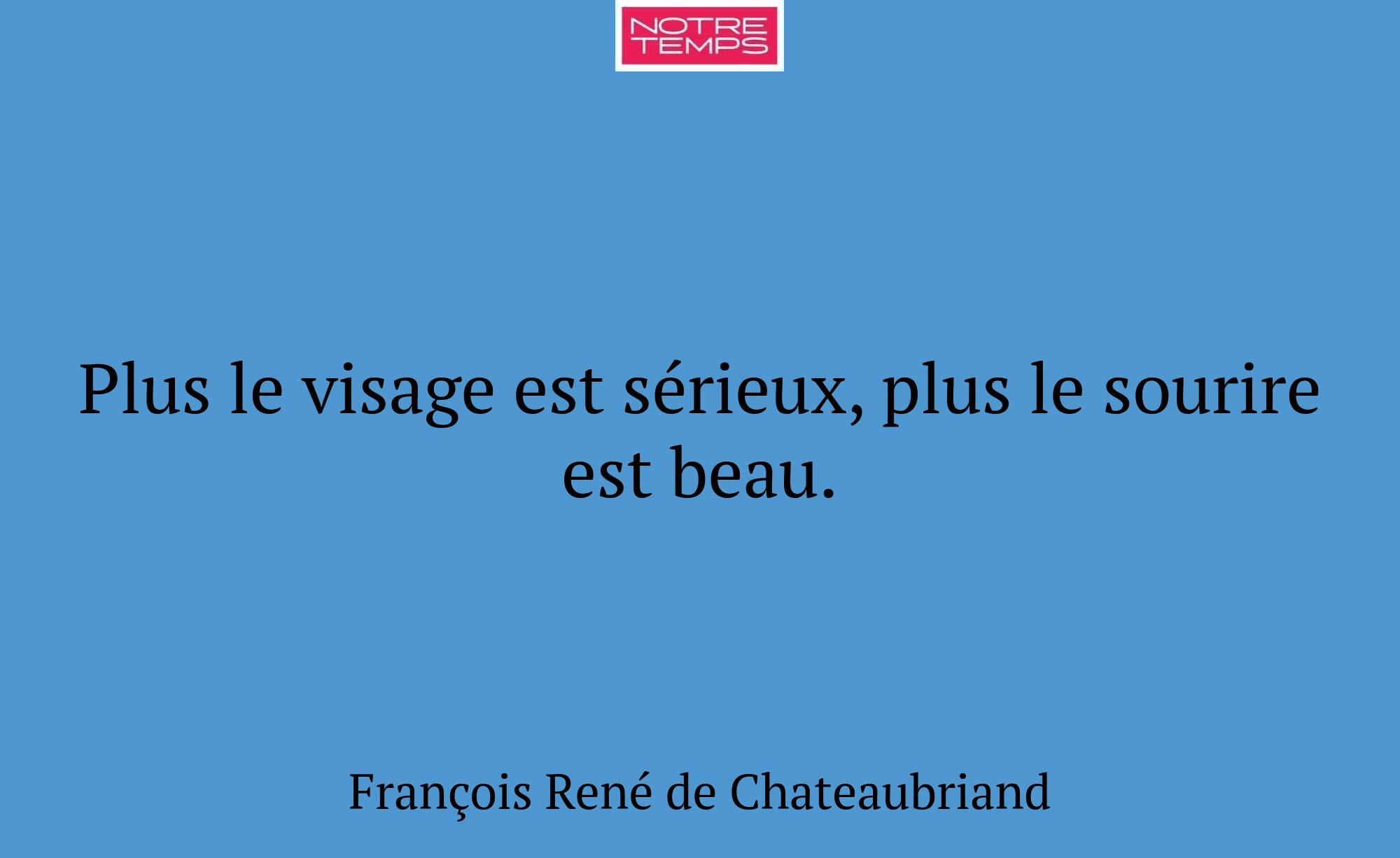 Plus le visage est sérieux, plus le sourire est be...