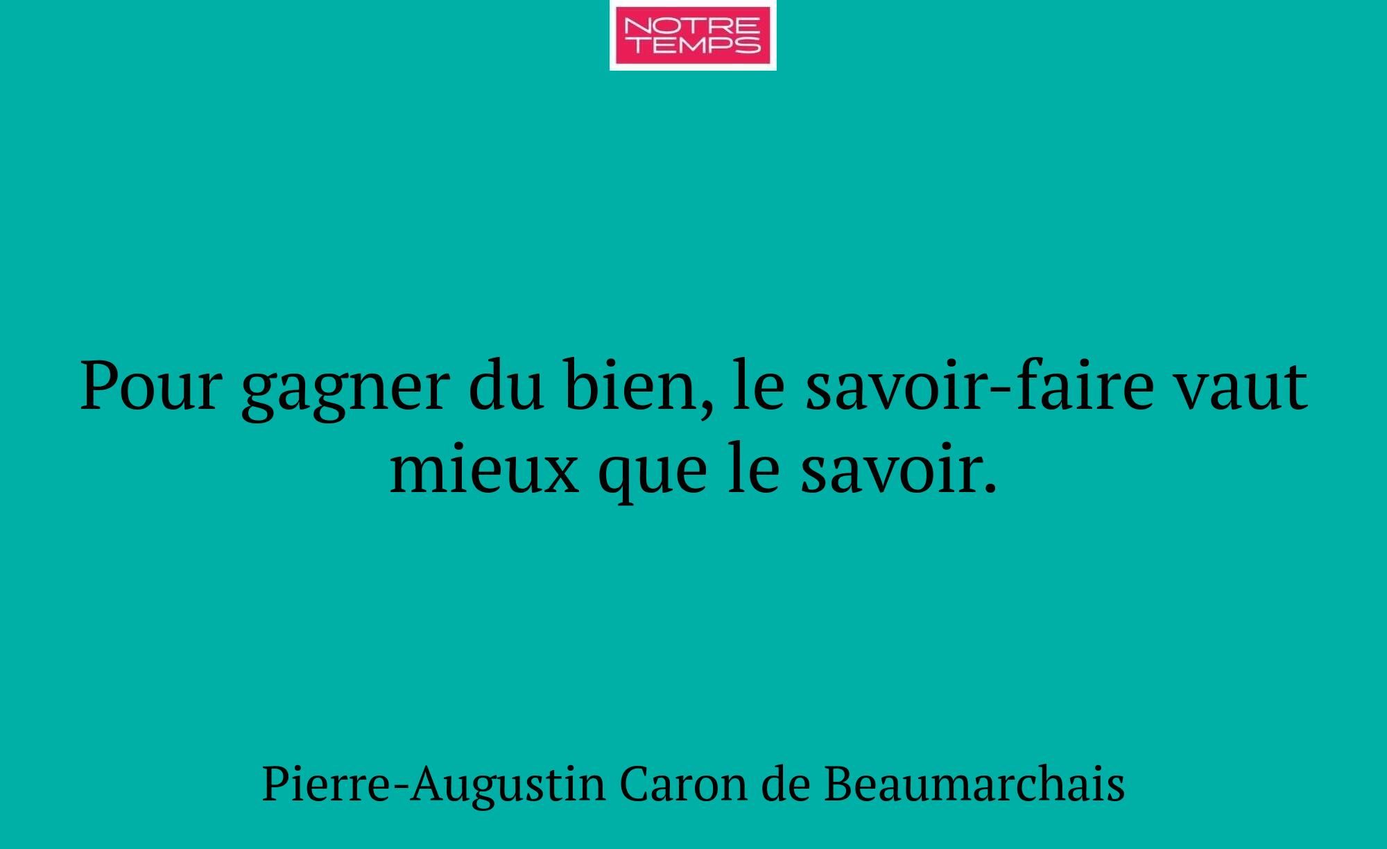 Pour gagner du bien, le savoir-faire vaut mieux qu...