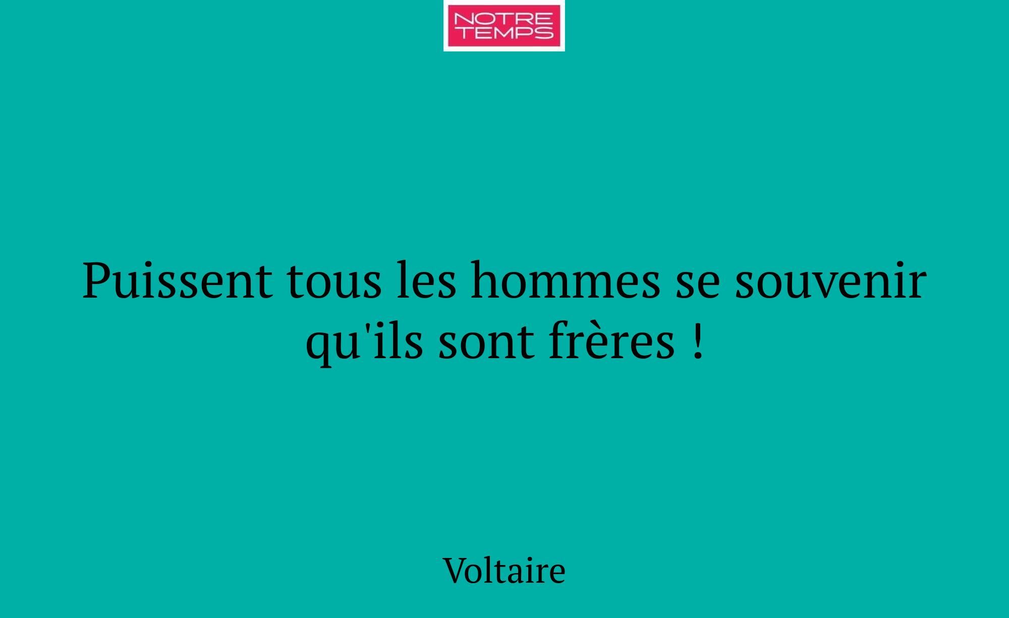 Puissent tous les hommes se souvenir qu'ils sont f...
