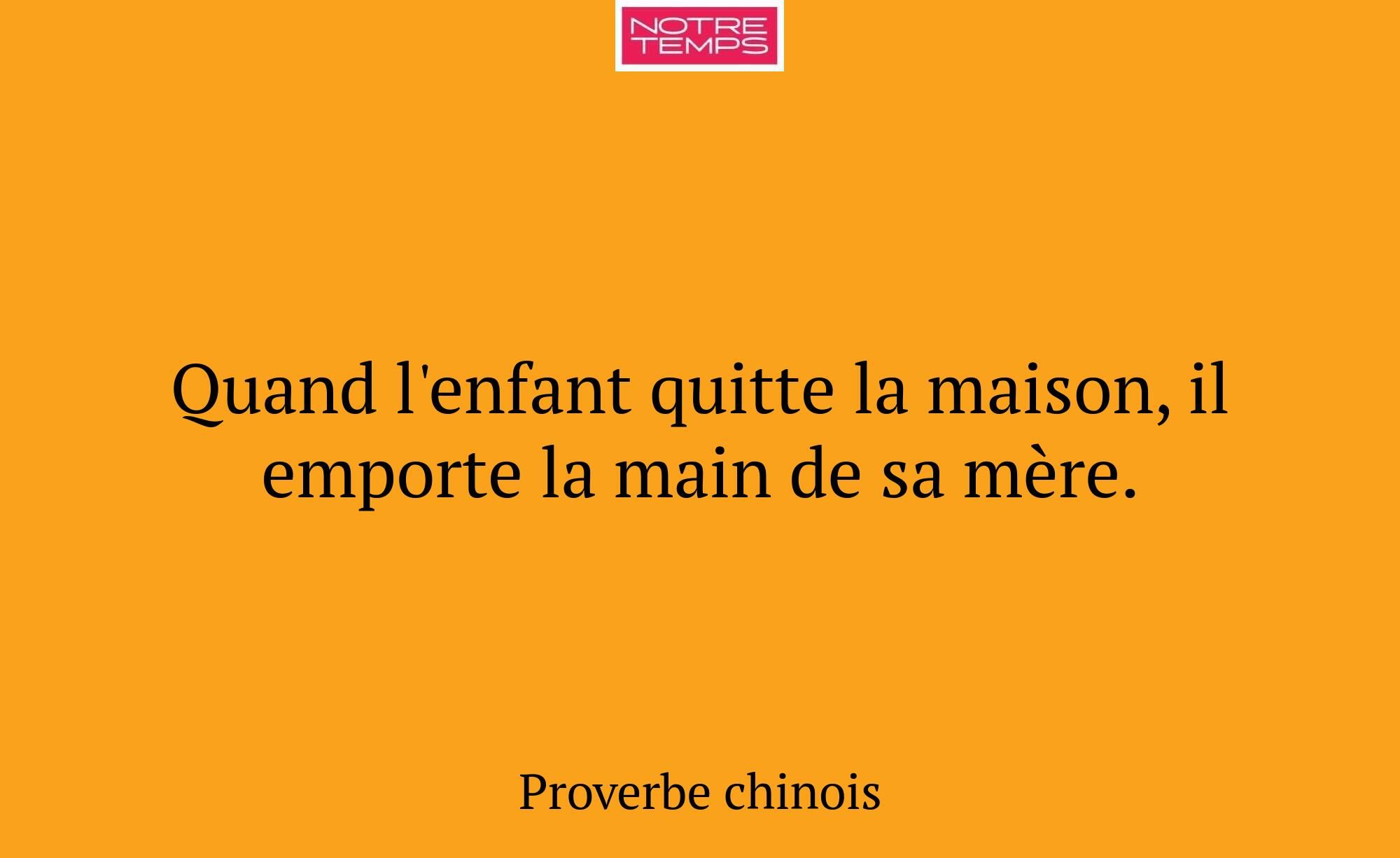 Quand l'enfant quitte la maison, il emporte la mai...