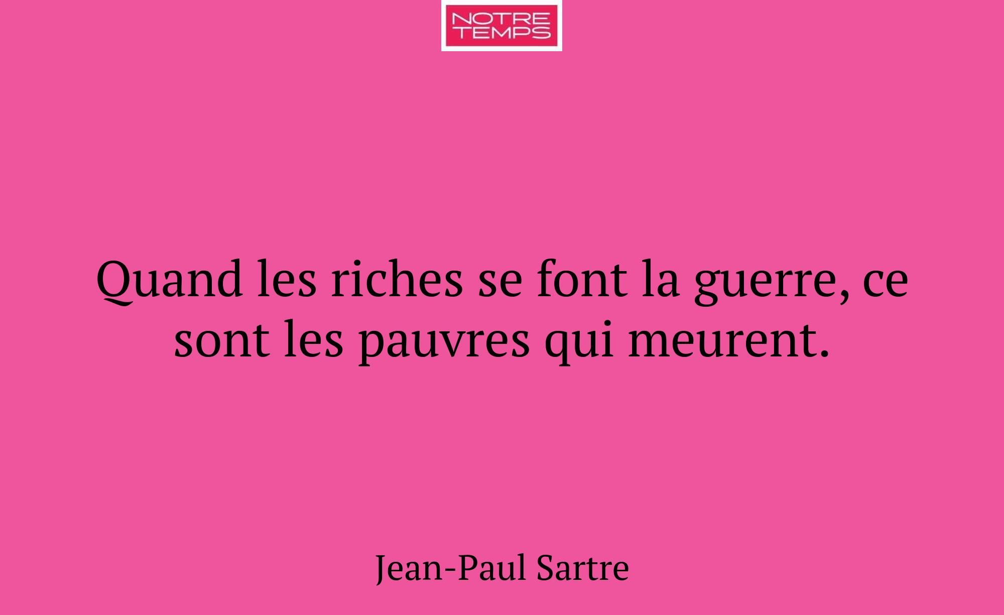 Quand les riches se font la guerre, ce sont les pa...