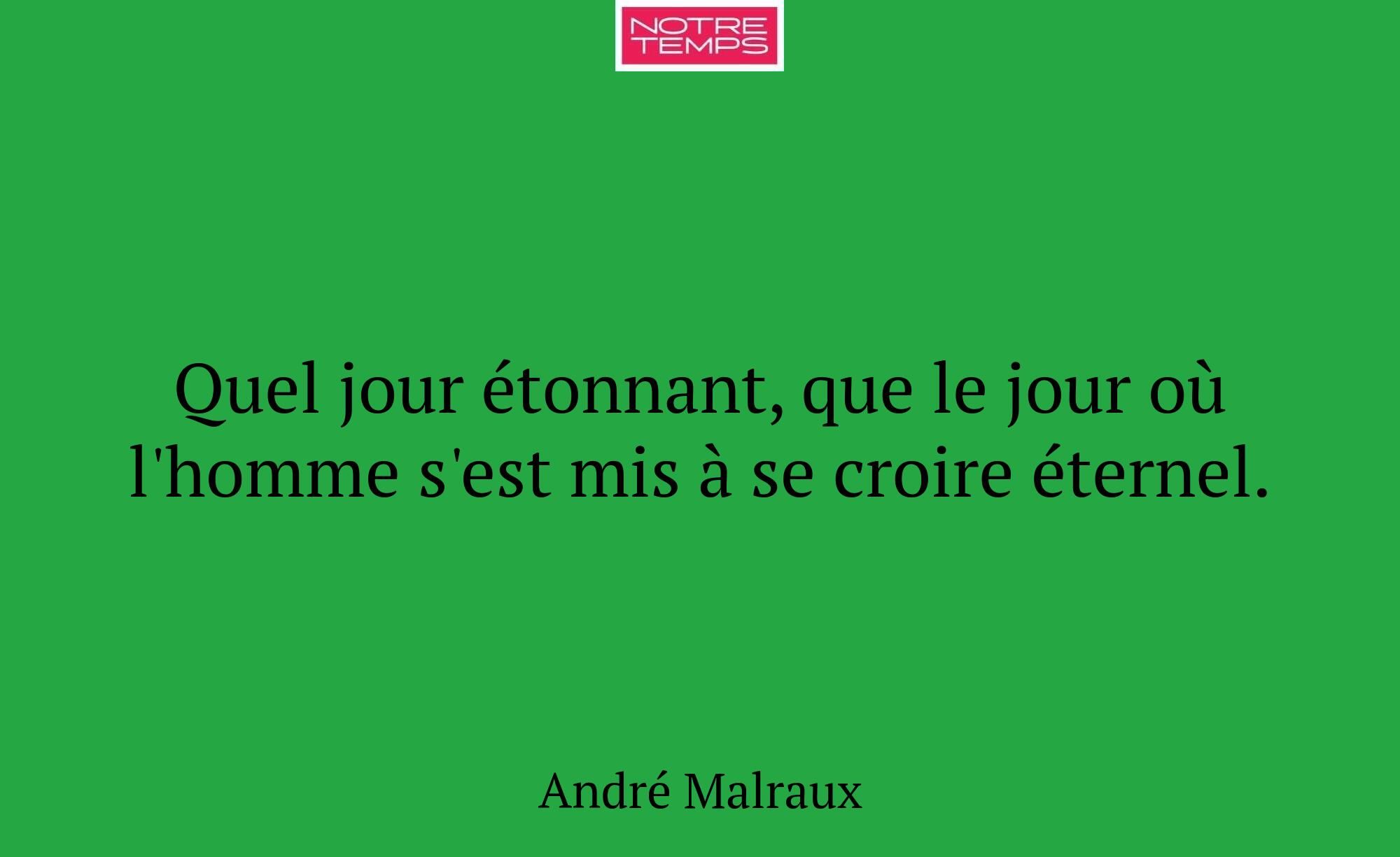 Quel jour étonnant, que le jour où l'homme s'est m...