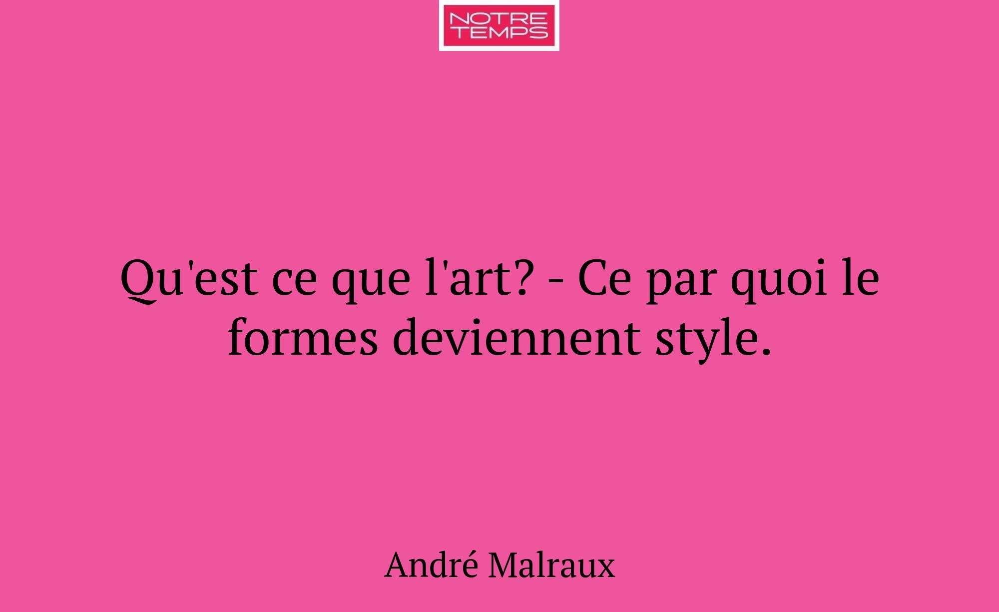 Qu'est ce que l'art? - Ce par quoi le formes devie...