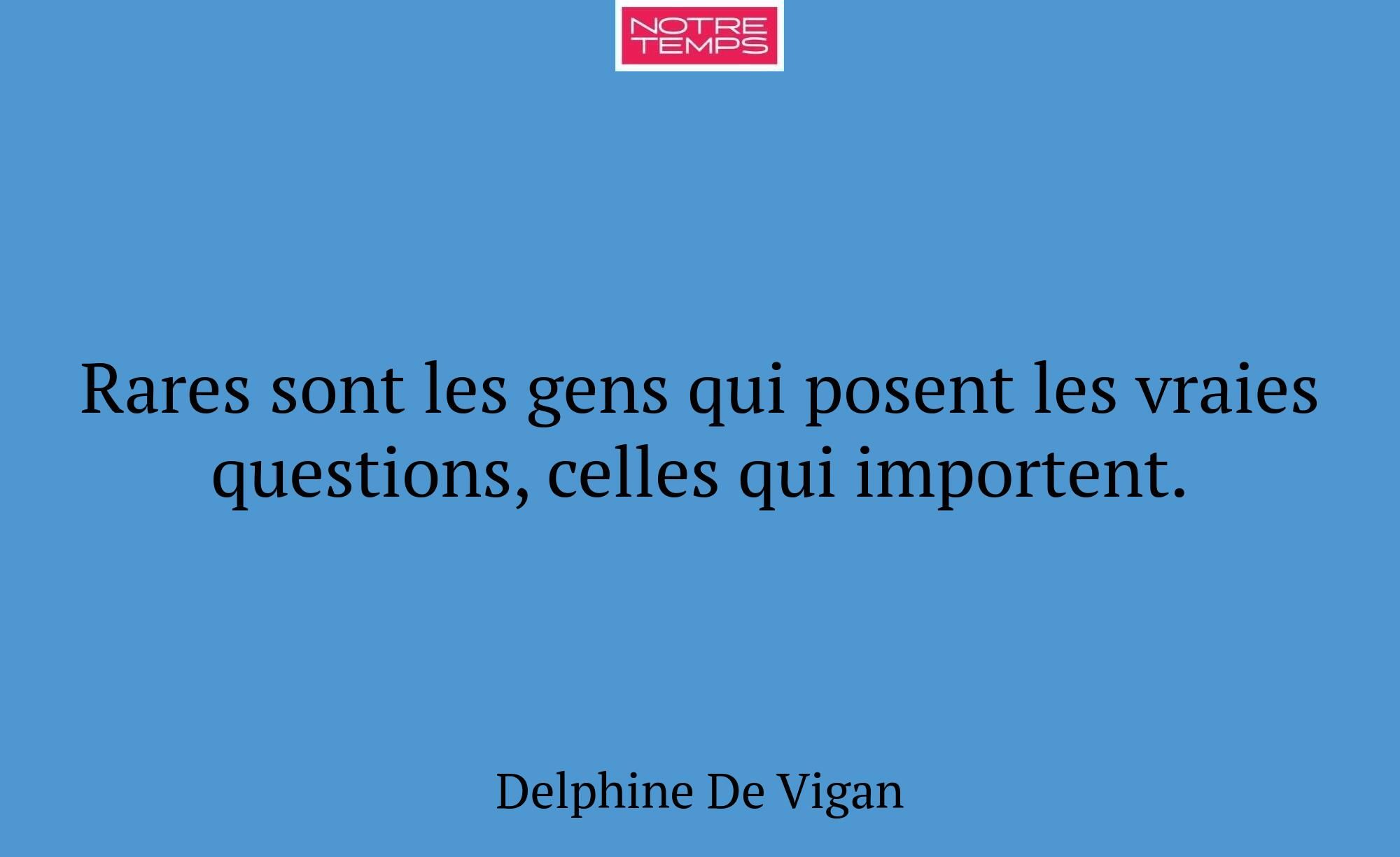 Rares sont les gens qui posent les vraies question...