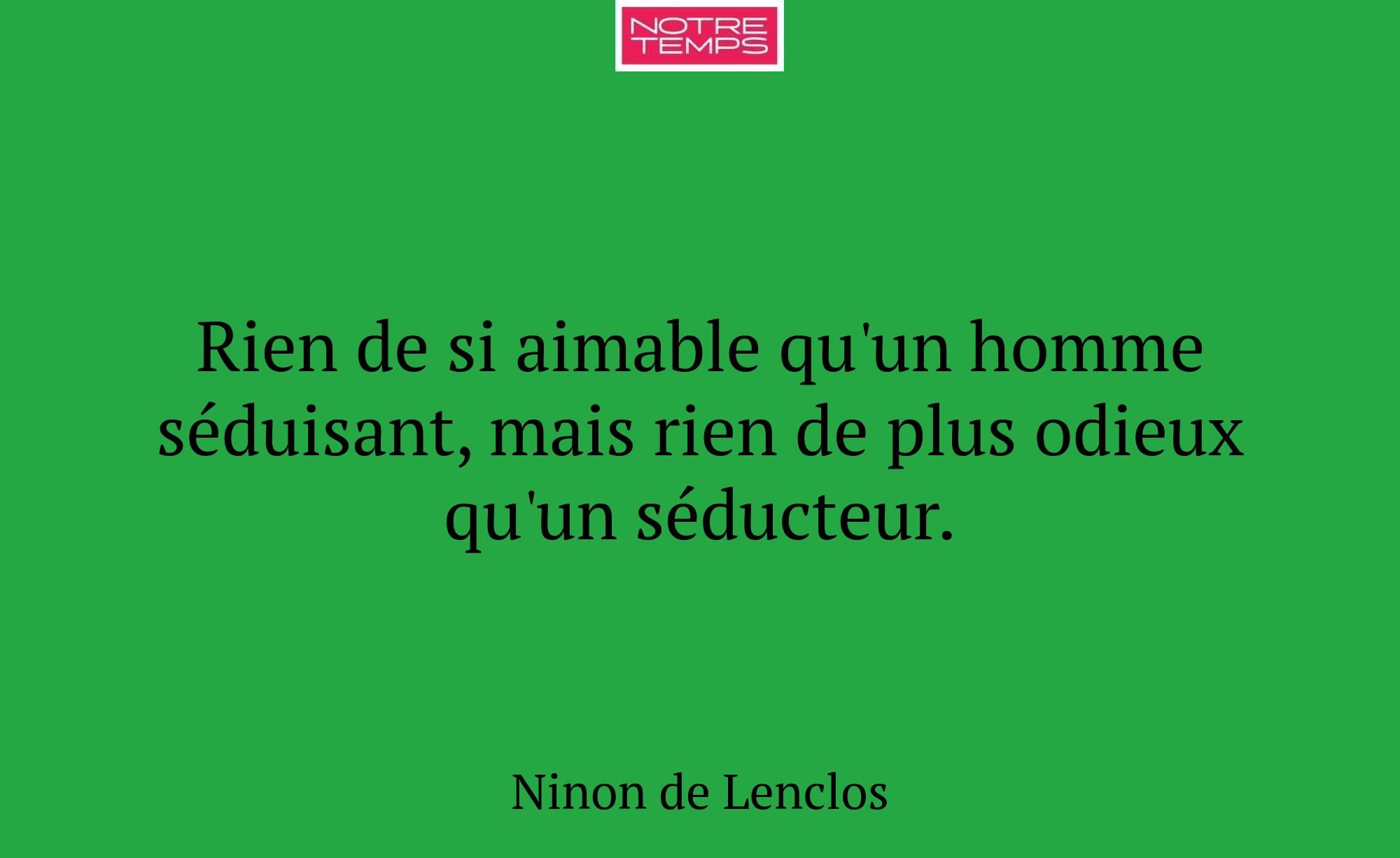 Rien de si aimable qu'un homme séduisant, mais rie...