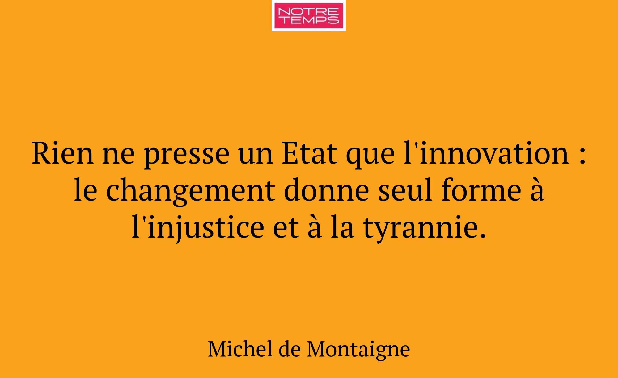 Rien ne presse un Etat que l'innovation : le chang...