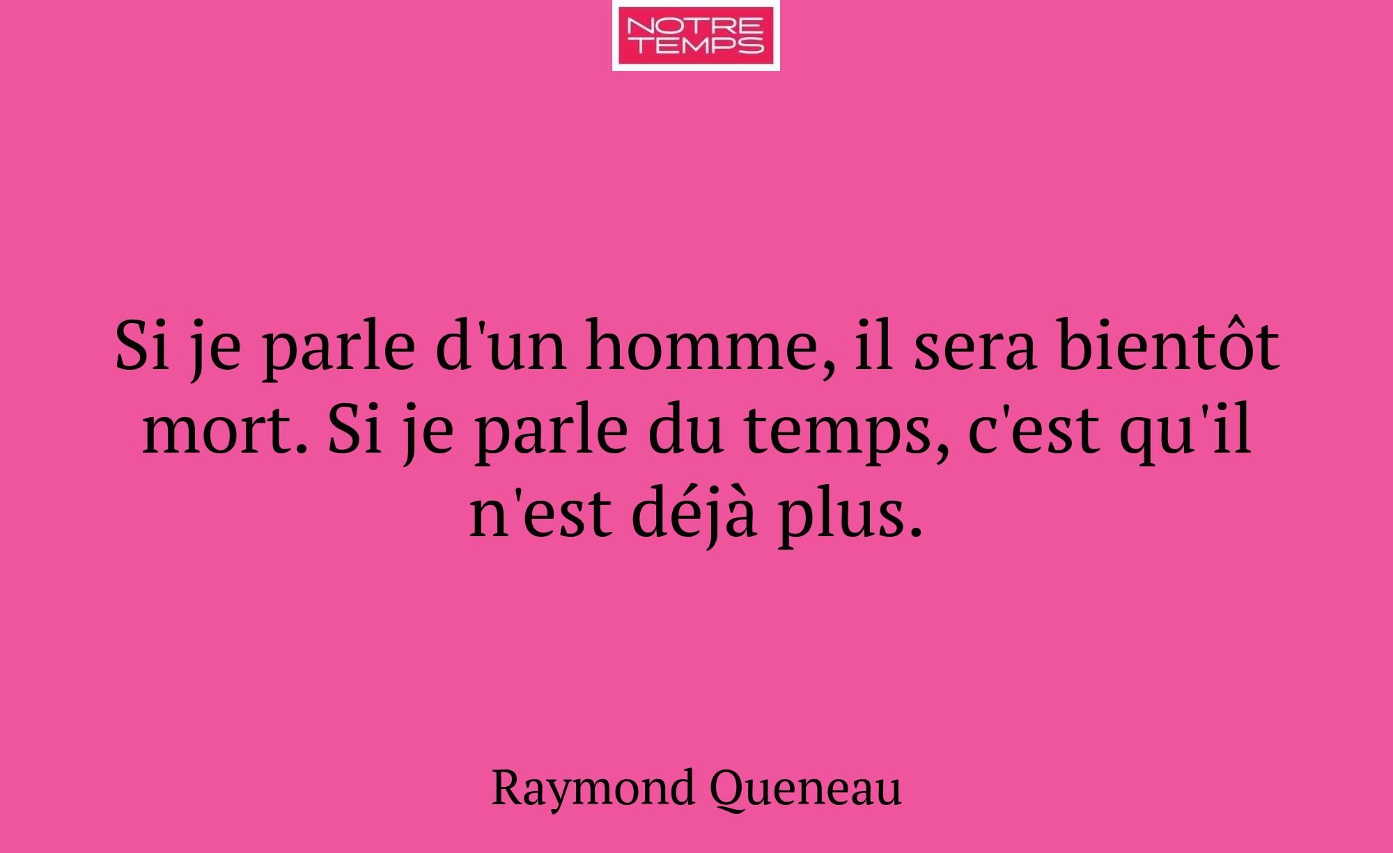 Si je parle d'un homme, il sera bientôt mort. Si j...