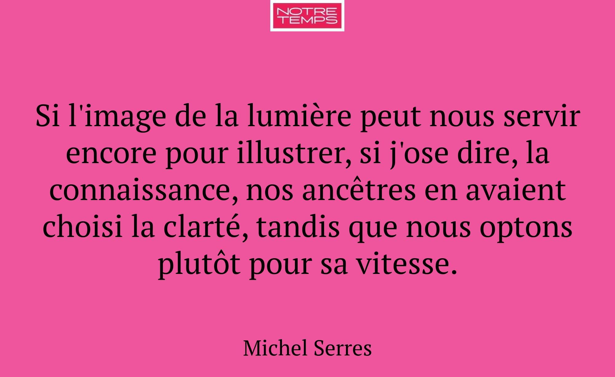Si l'image de la lumière peut nous servir encore p...