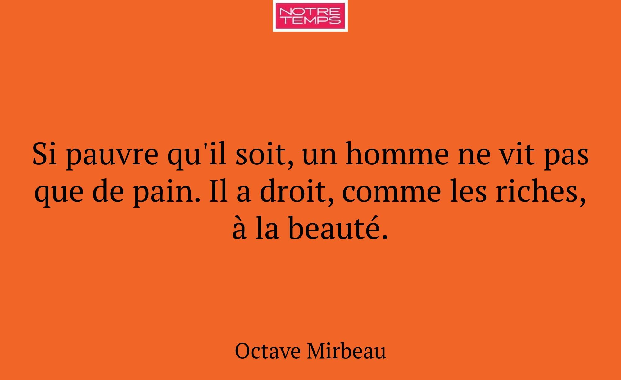 Si pauvre qu'il soit, un homme ne vit pas que de p...
